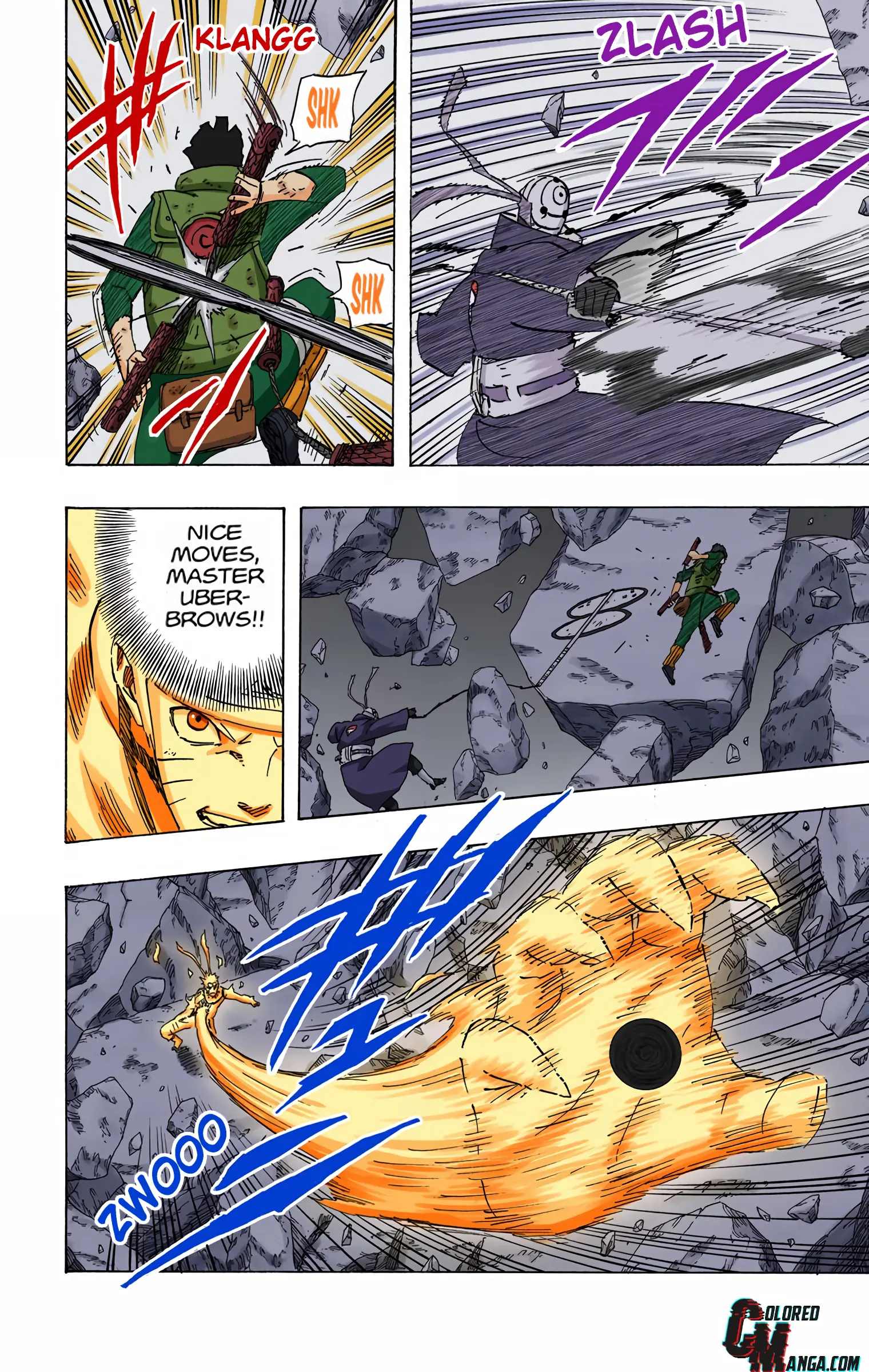 Naruto Colored Manga Online, chapter 595, page 11