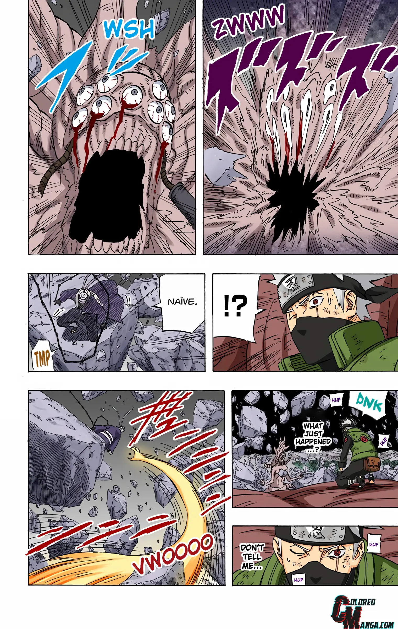 Naruto Colored Manga Online, chapter 595, page 13