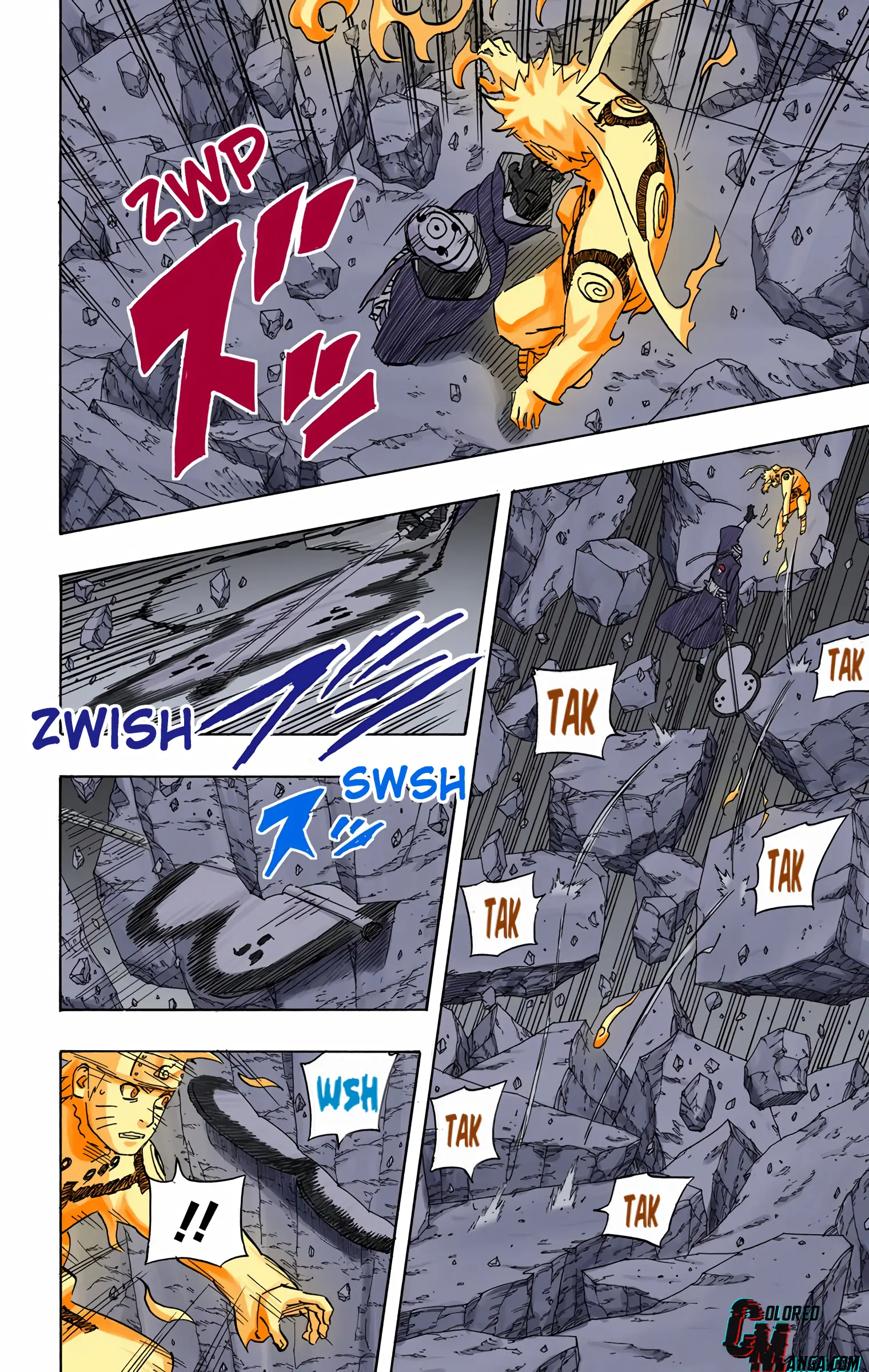 Naruto Colored Manga Online, chapter 595, page 15