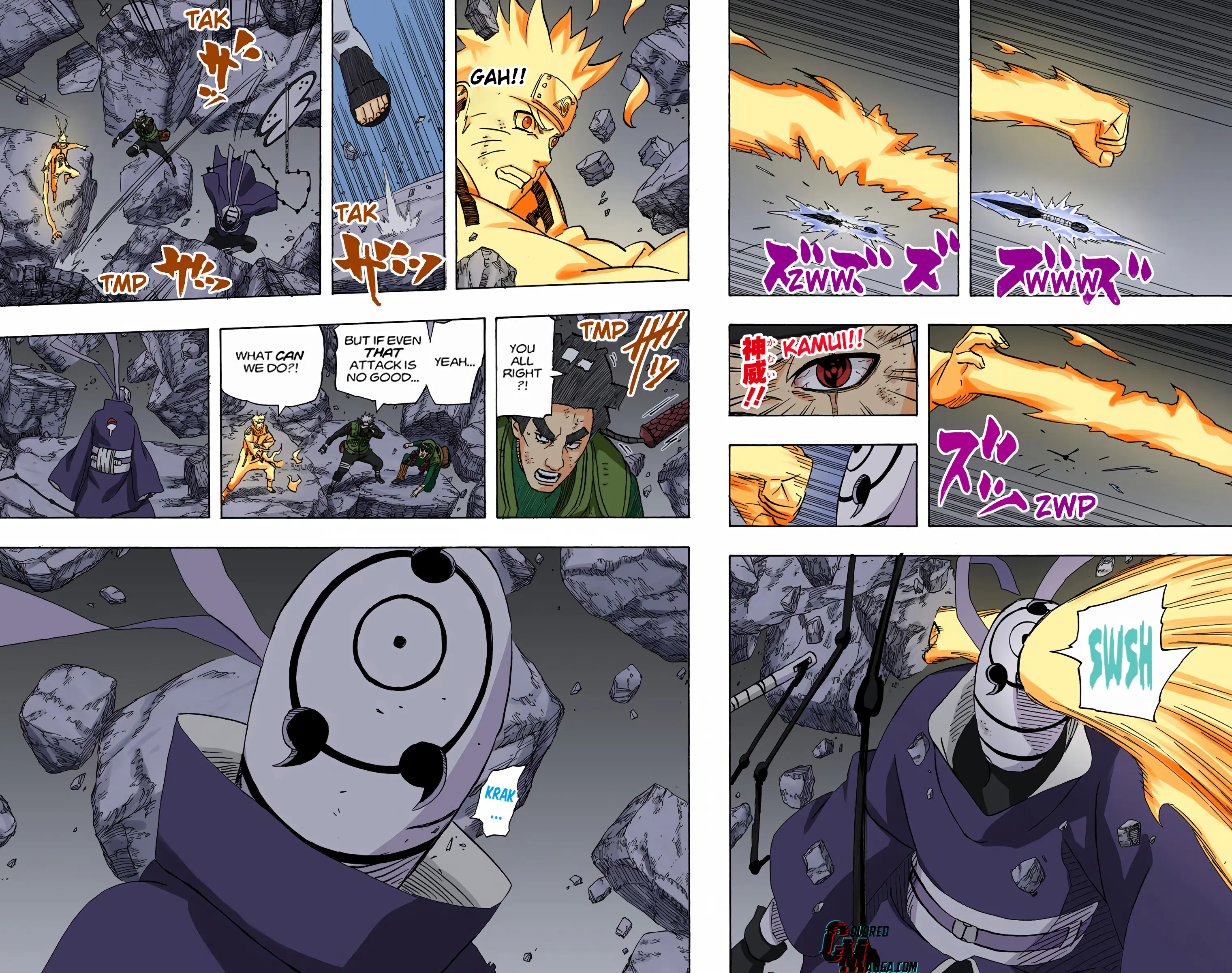 Naruto Colored Manga Online, chapter 595, page 19