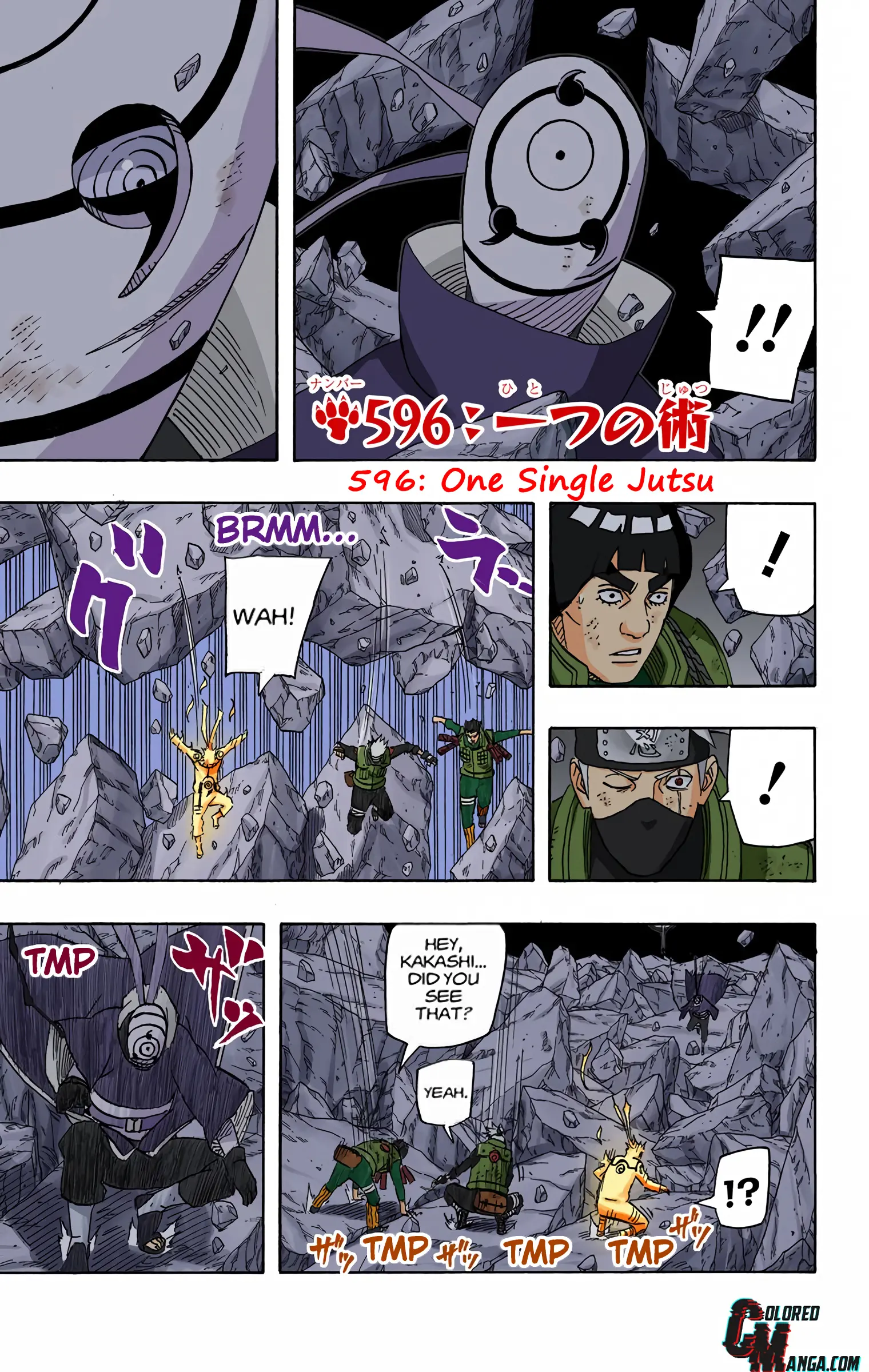 Naruto Colored Manga Online, chapter 596, page 1