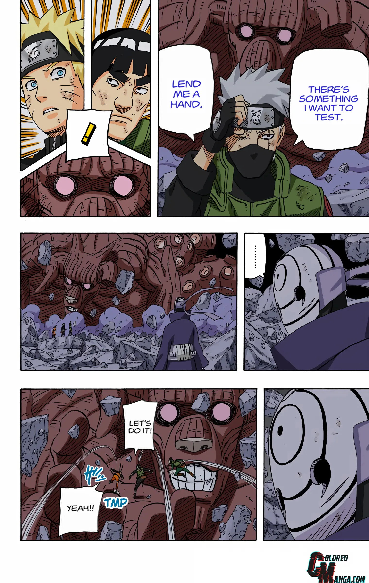 Naruto Colored Manga Online, chapter 596, page 8