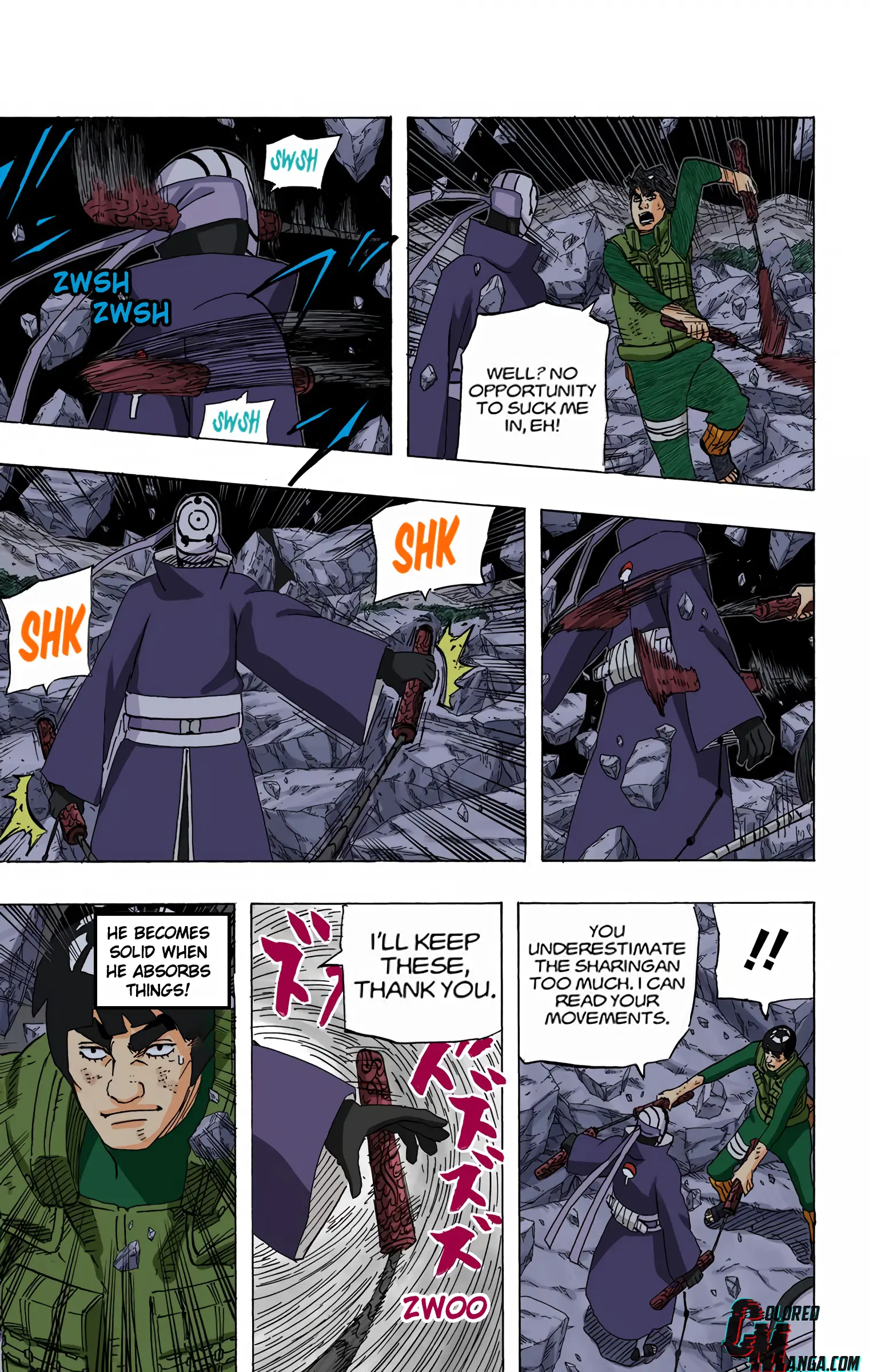 Naruto Colored Manga Online, chapter 596, page 11