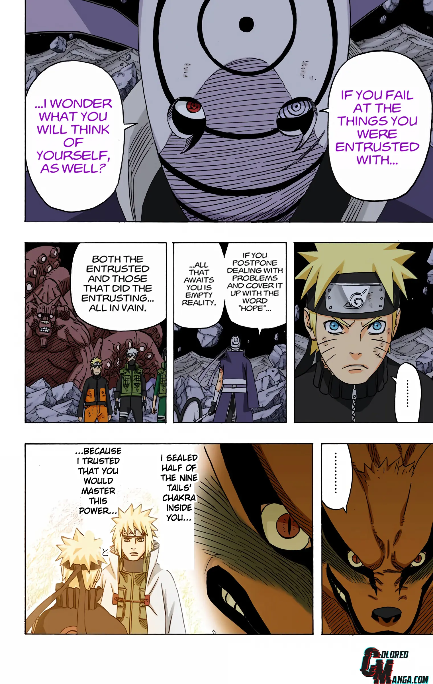Naruto Colored Manga Online, chapter 597, page 17