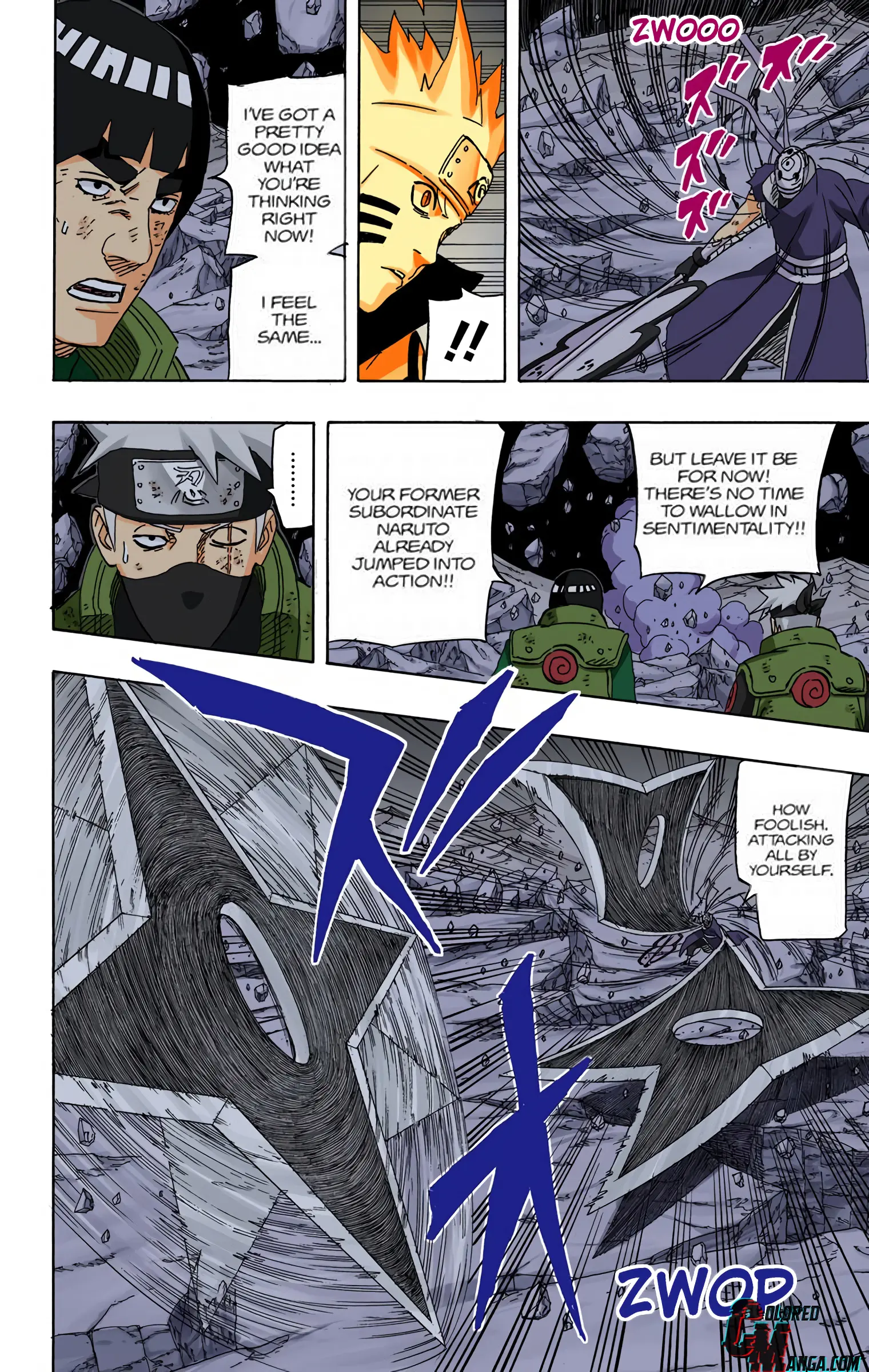 Naruto Colored Manga Online, chapter 598, page 8