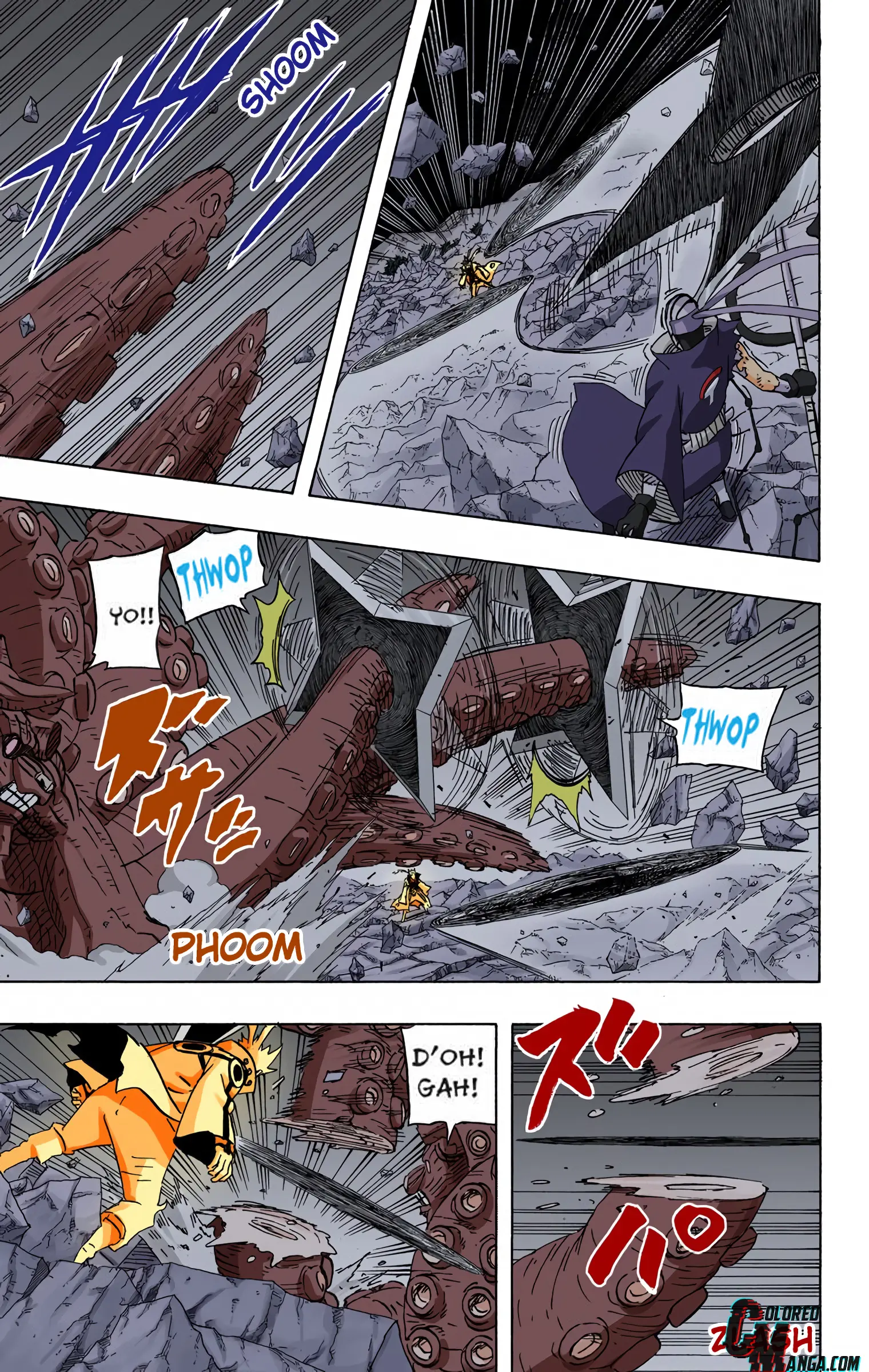 Naruto Colored Manga Online, chapter 598, page 9