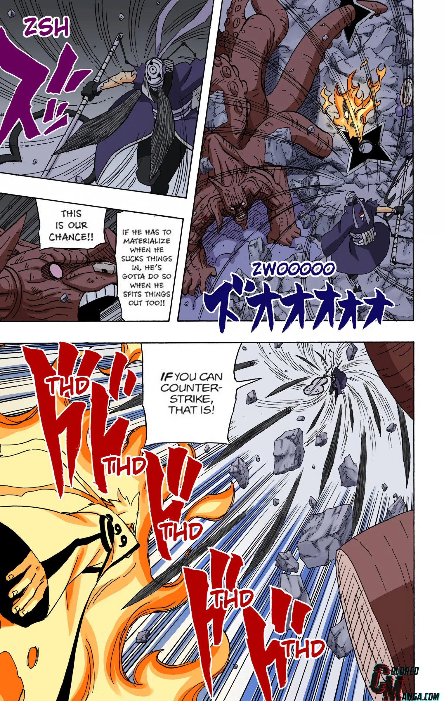 Naruto Colored Manga Online, chapter 598, page 13