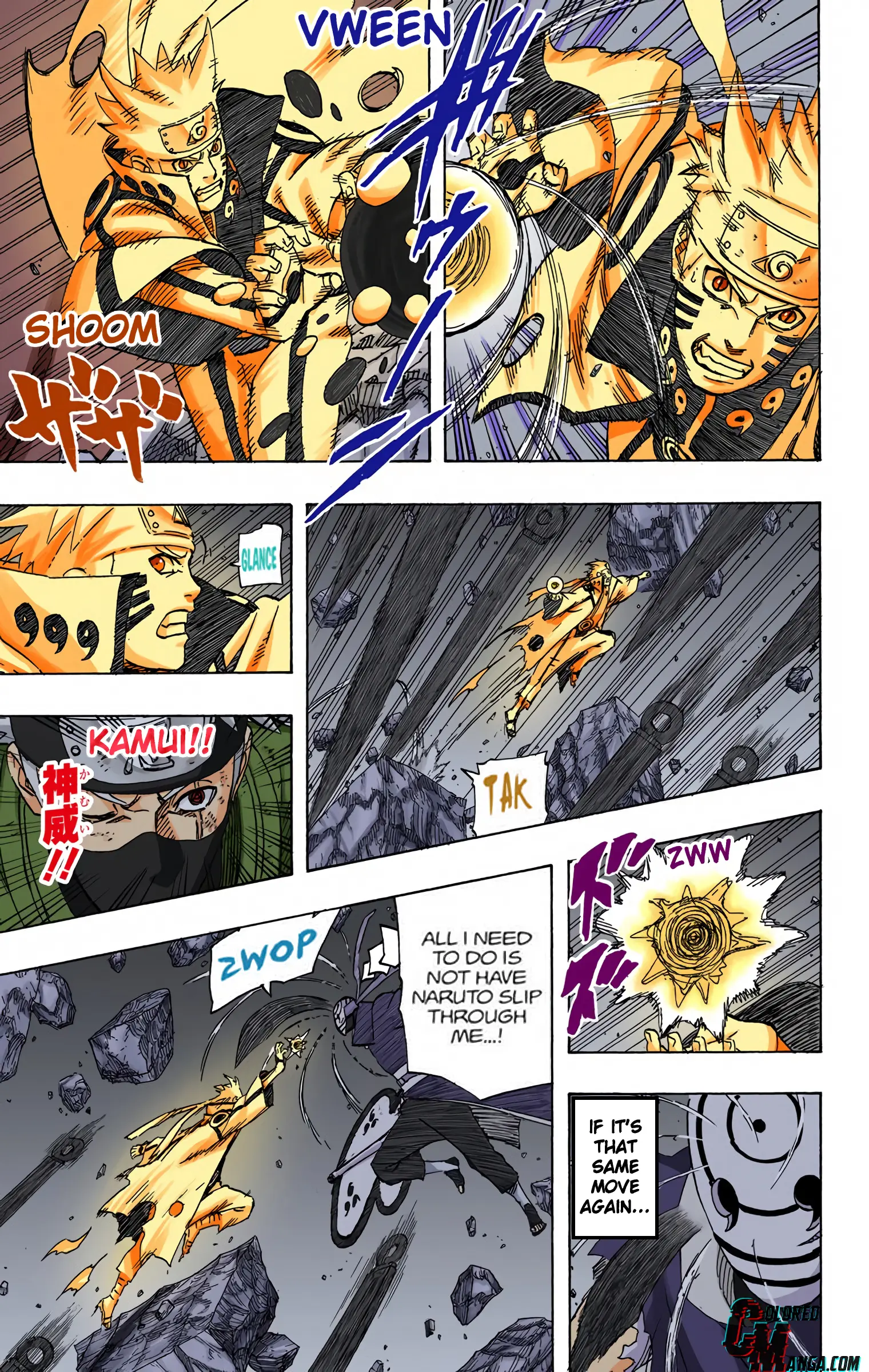 Naruto Colored Manga Online, chapter 598, page 15