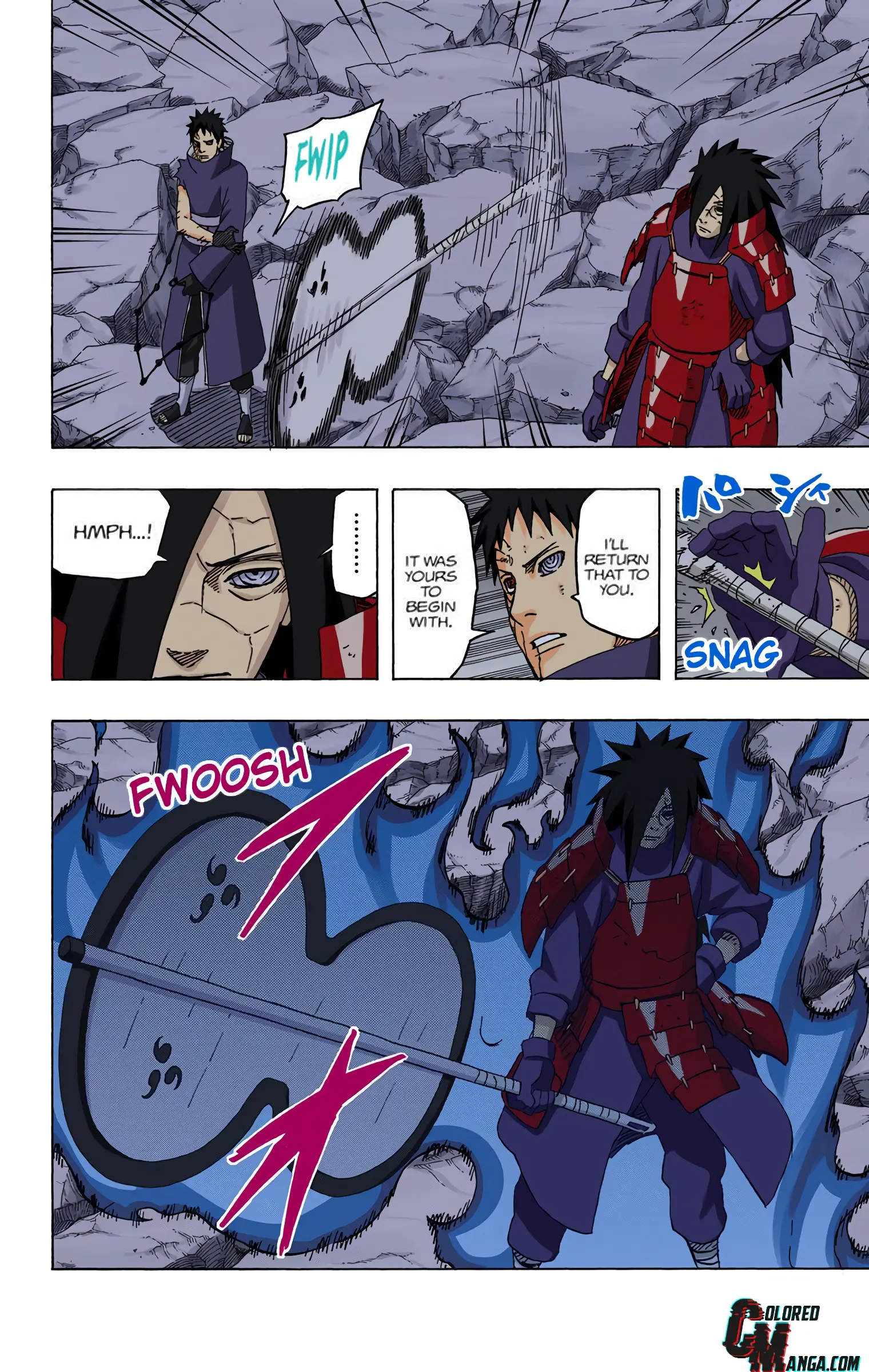 Naruto Colored Manga Online, chapter 601, page 8