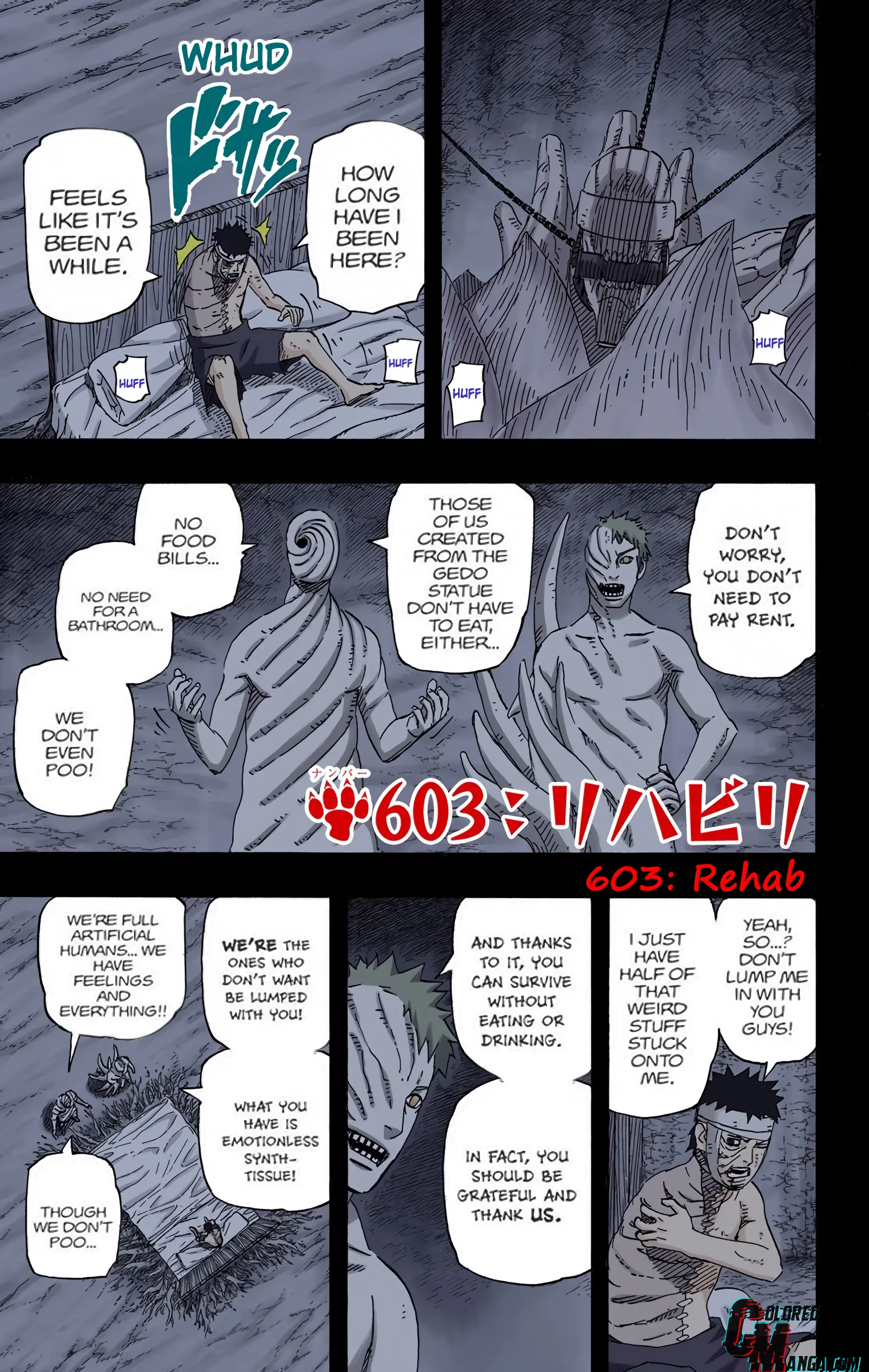 Naruto Colored Manga Online, chapter 603, page 1