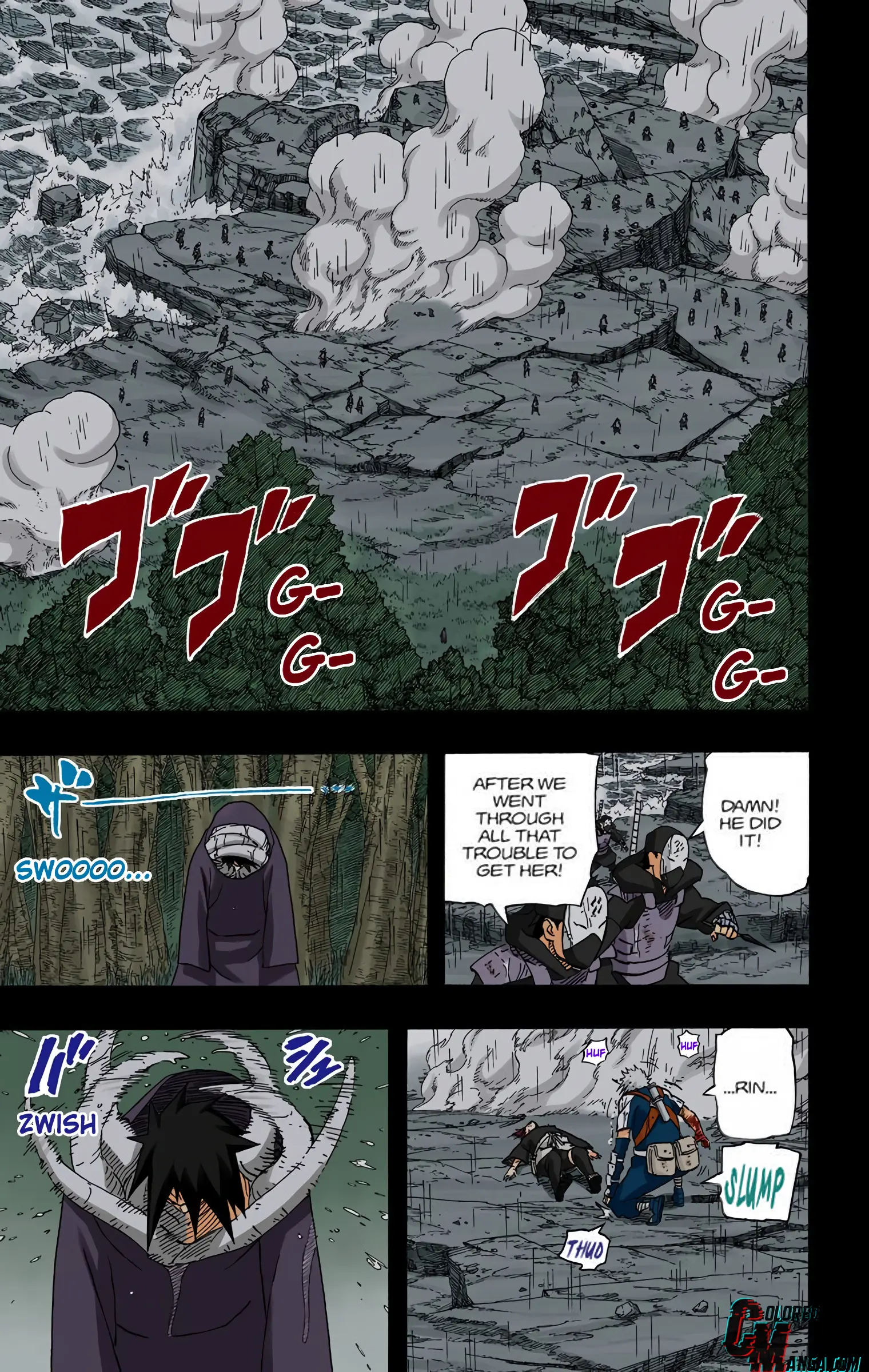 Naruto Colored Manga Online, chapter 605, page 3