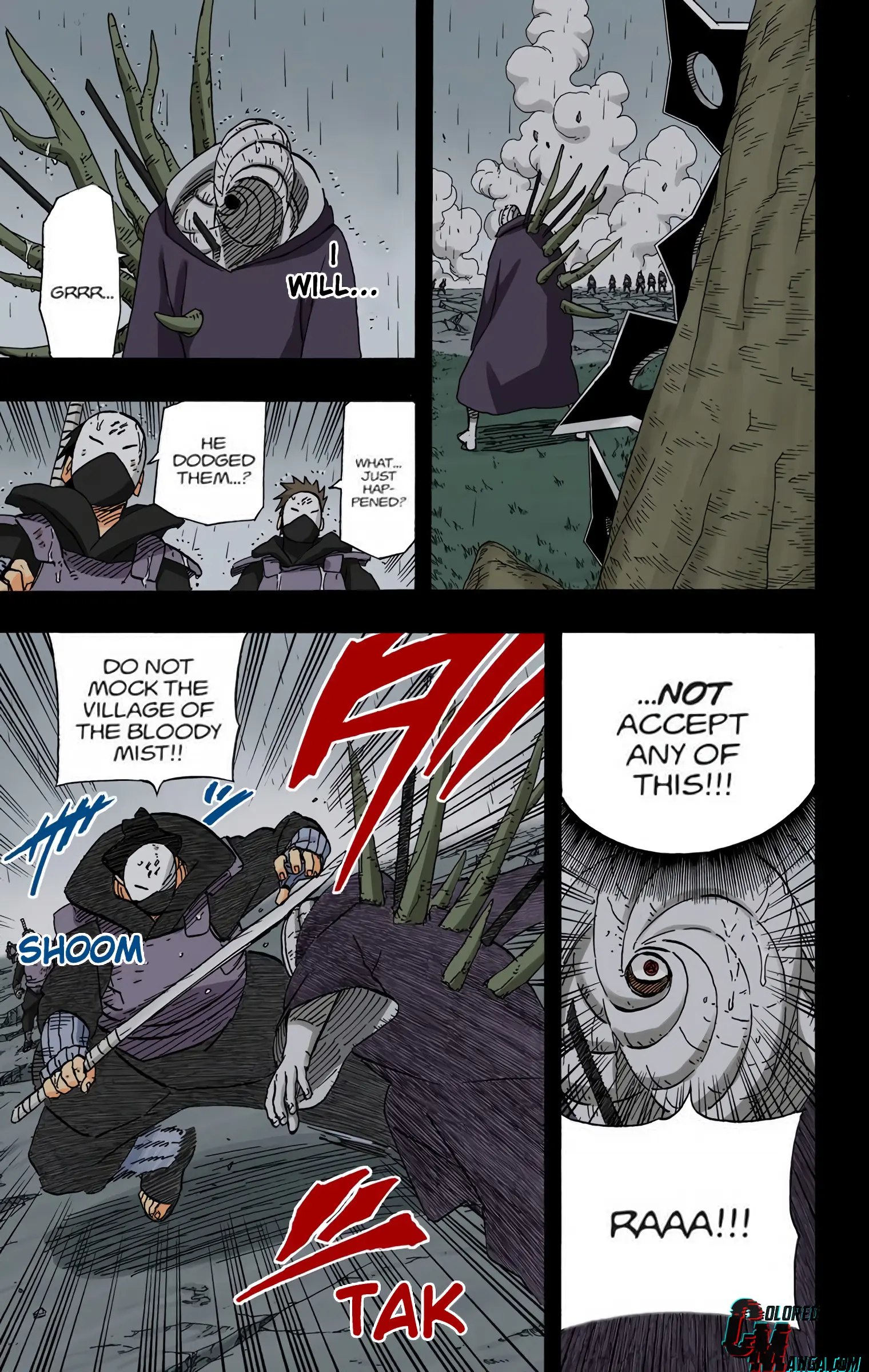 Naruto Colored Manga Online, chapter 605, page 7