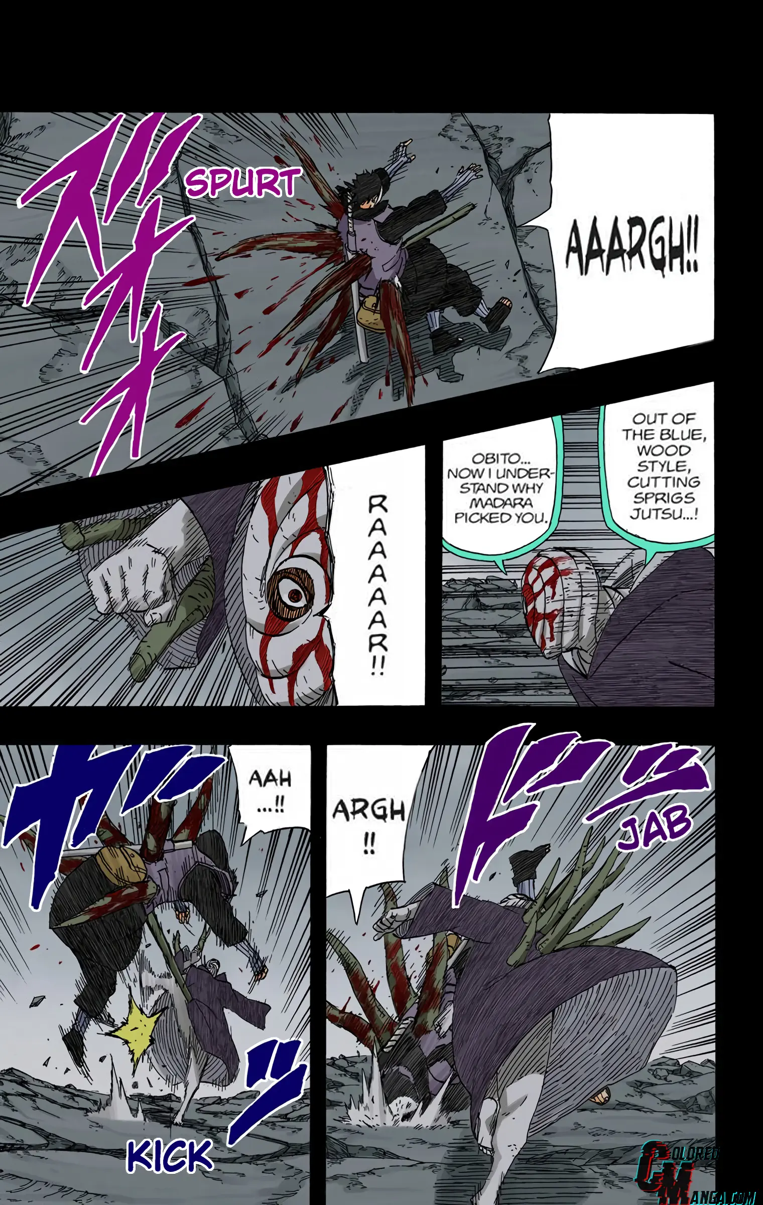 Naruto Colored Manga Online, chapter 605, page 13