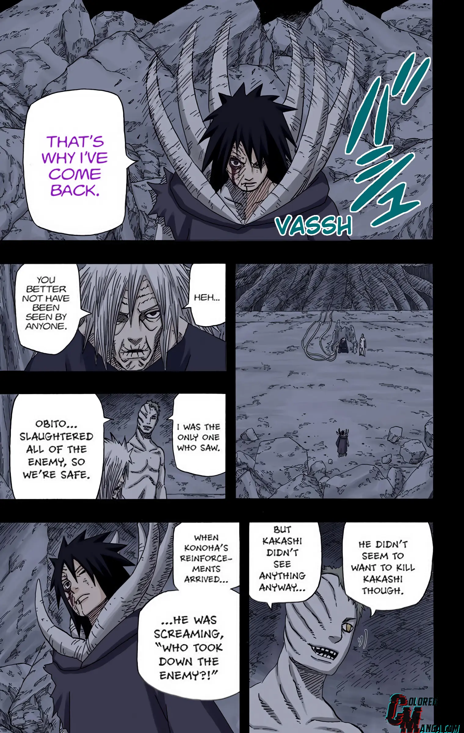 Naruto Colored Manga Online, chapter 606, page 7