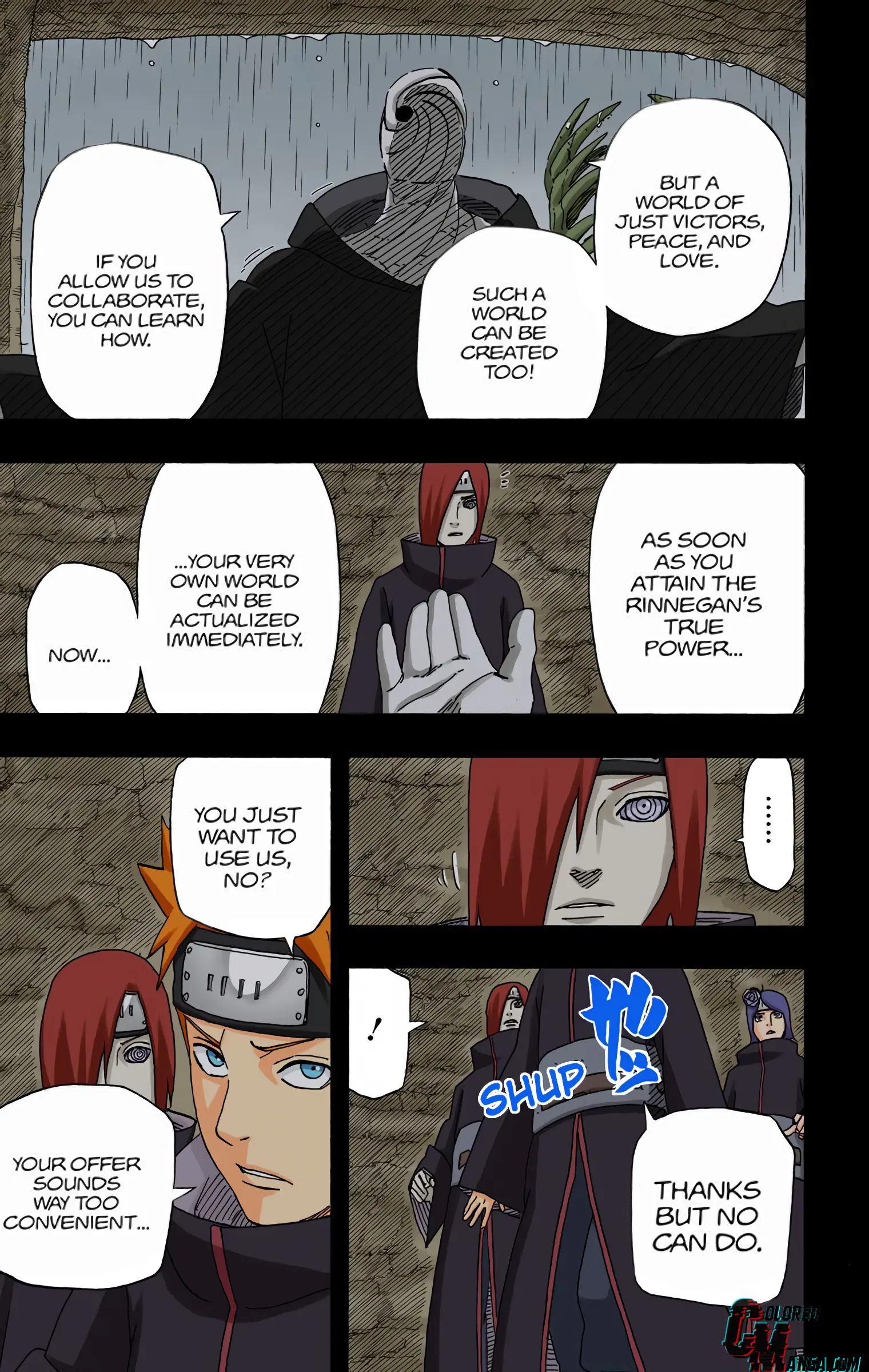 Naruto Colored Manga Online, chapter 607, page 3