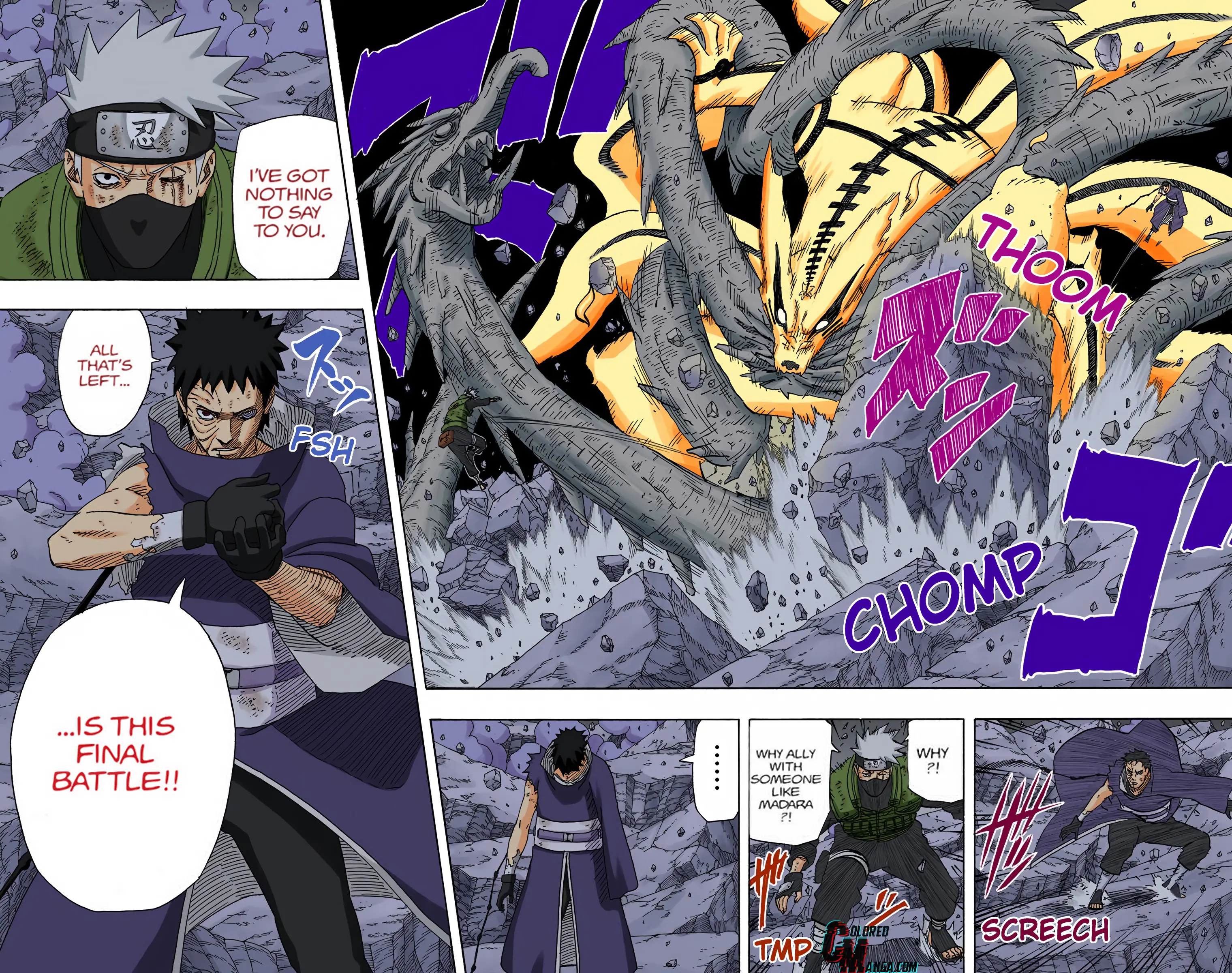Naruto Colored Manga Online, chapter 607, page 16