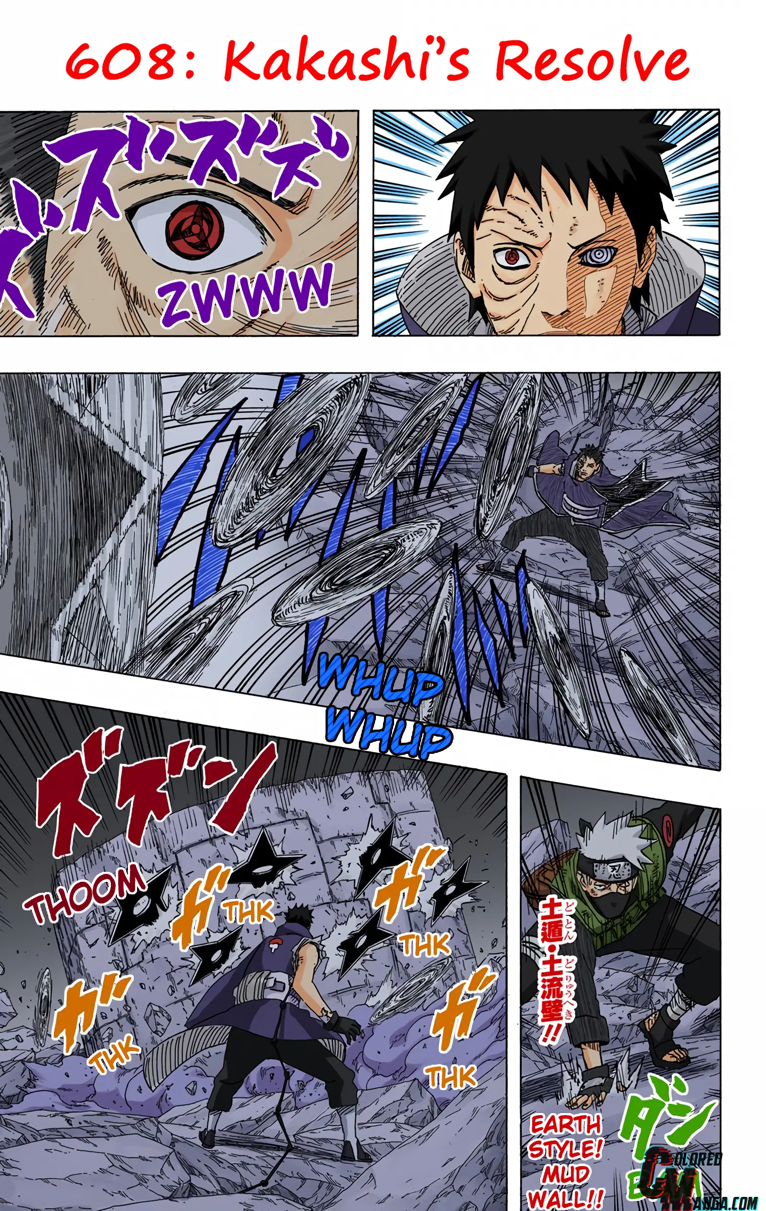 Naruto Colored Manga Online, chapter 608, page 5