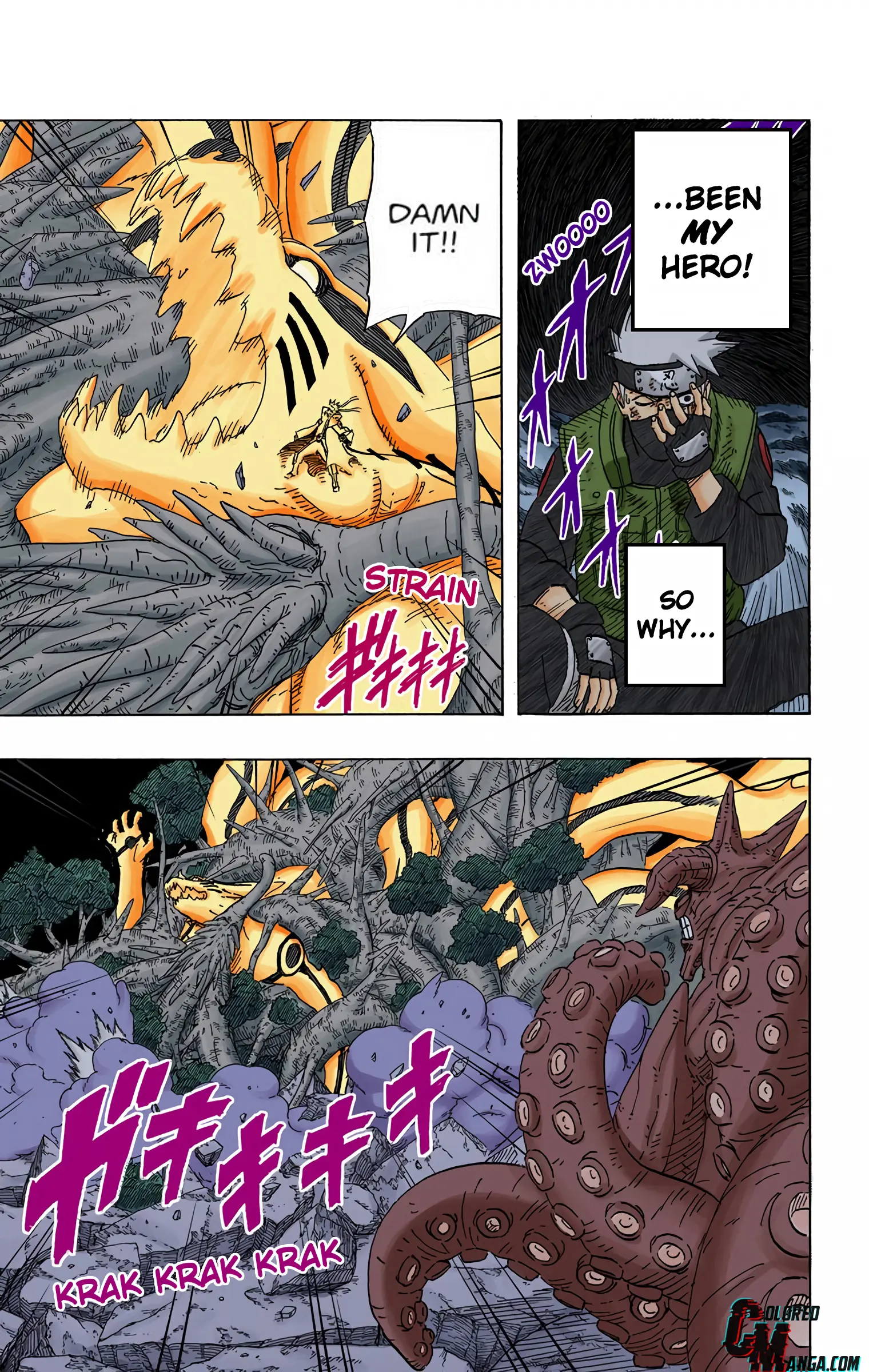 Naruto Colored Manga Online, chapter 608, page 9