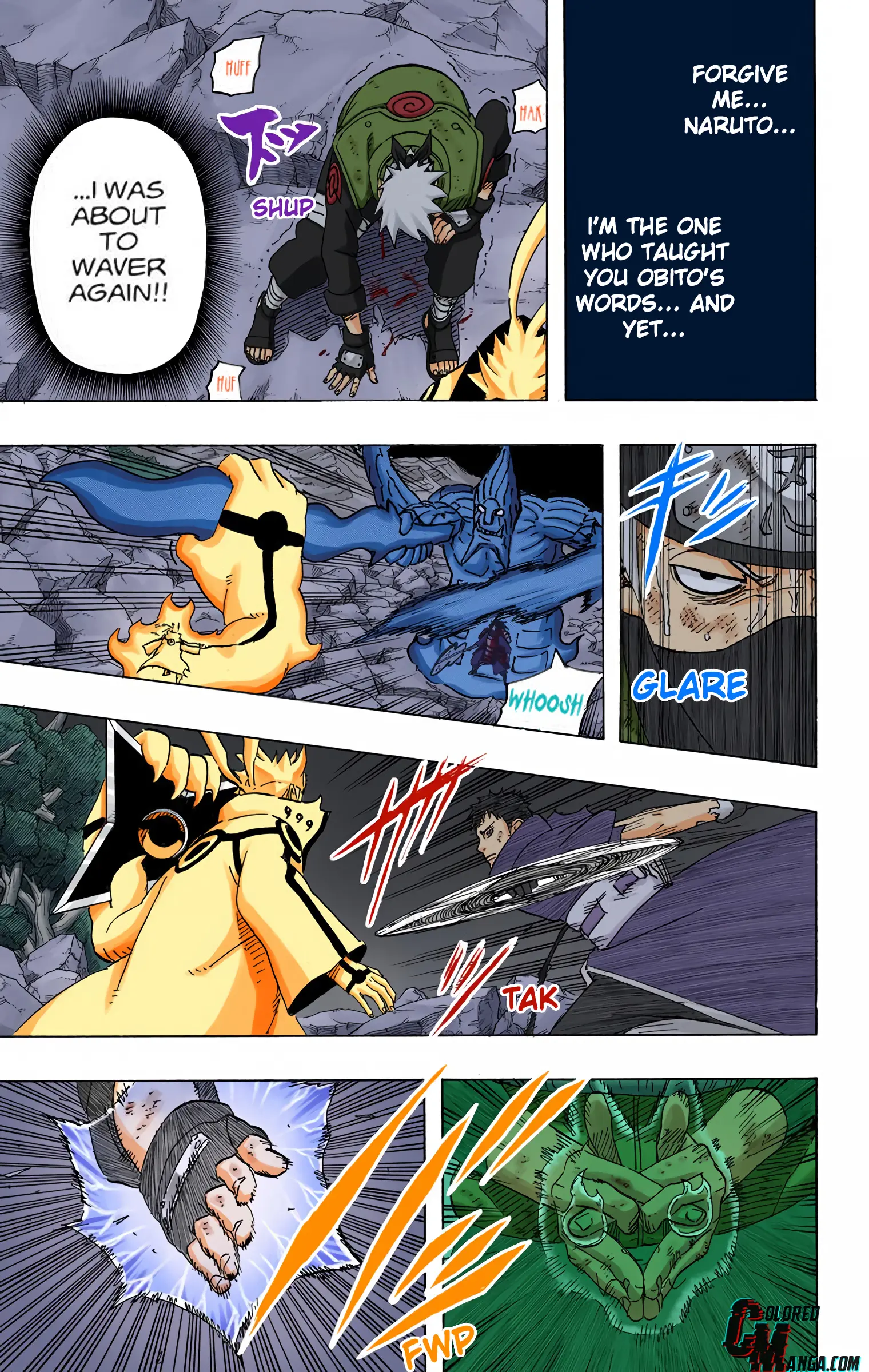 Naruto Colored Manga Online, chapter 608, page 19