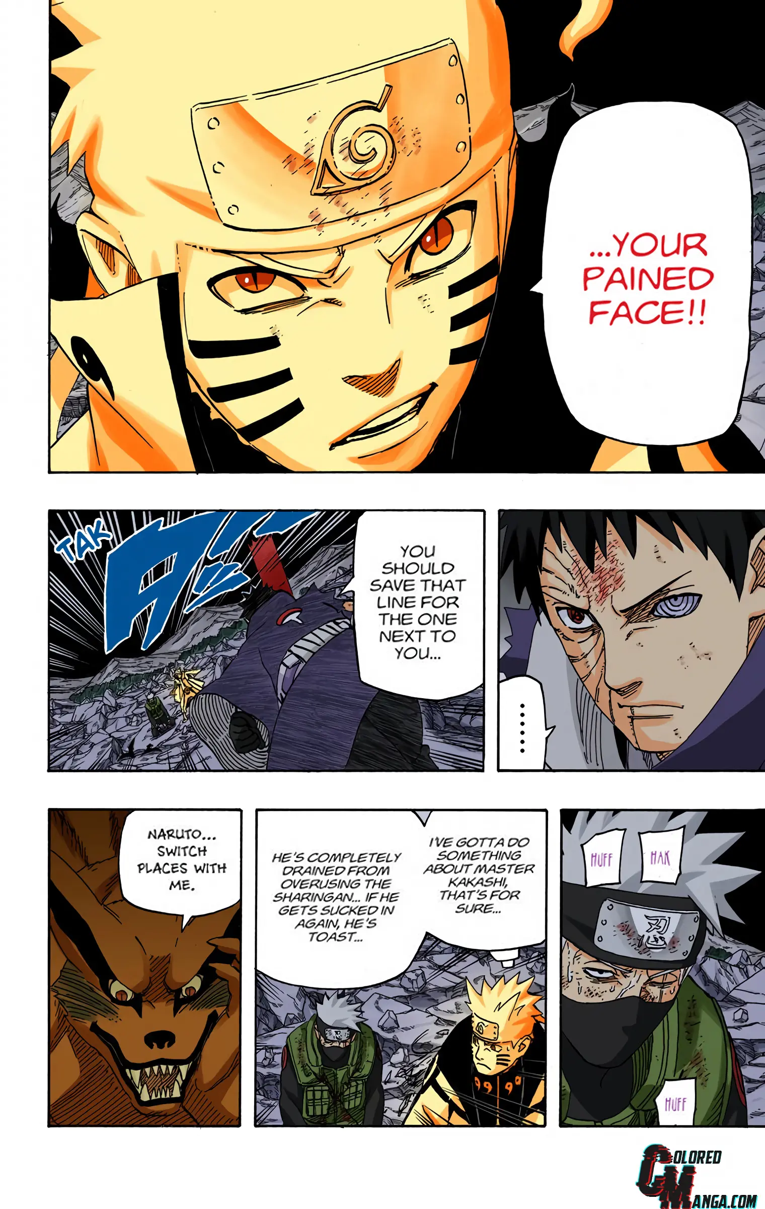 Naruto Colored Manga Online, chapter 609, page 6