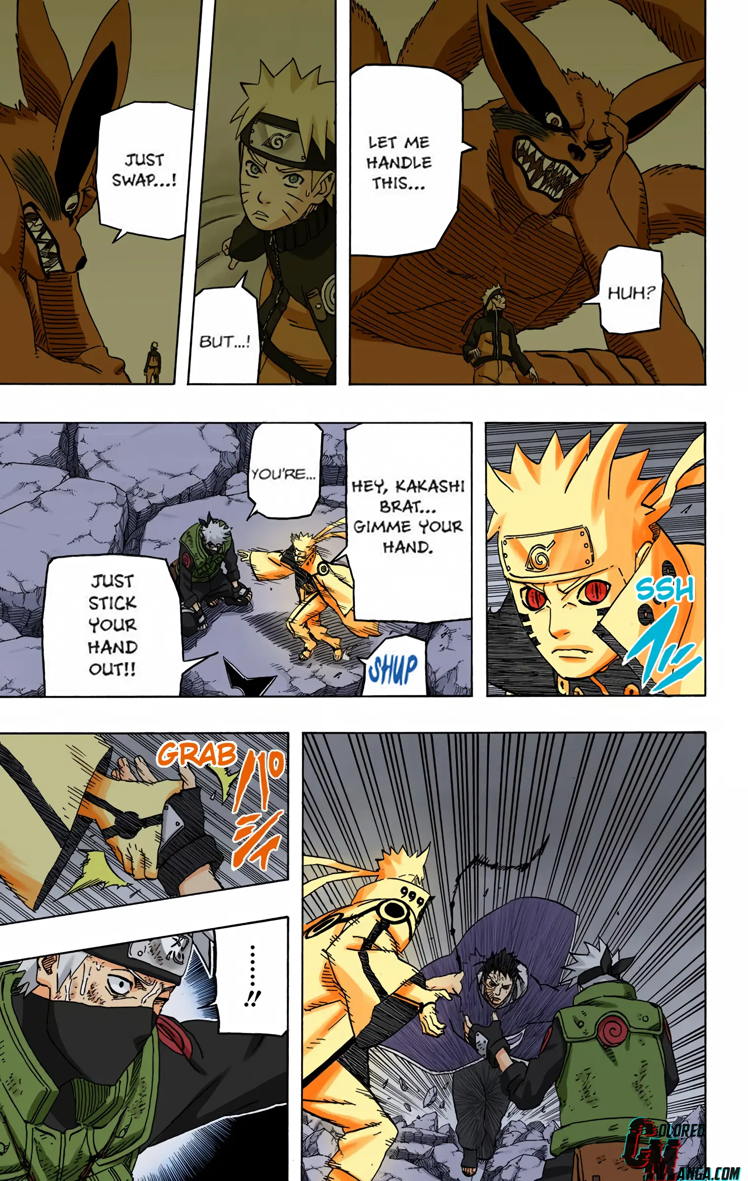 Naruto Colored Manga Online, chapter 609, page 7