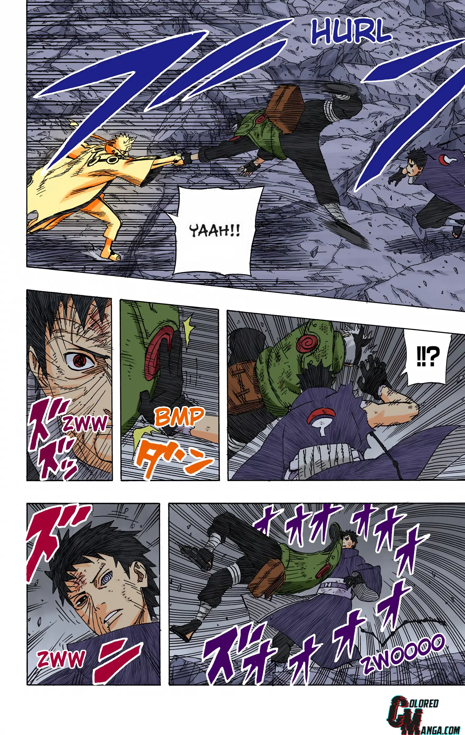 Naruto Colored Manga Online, chapter 609, page 8