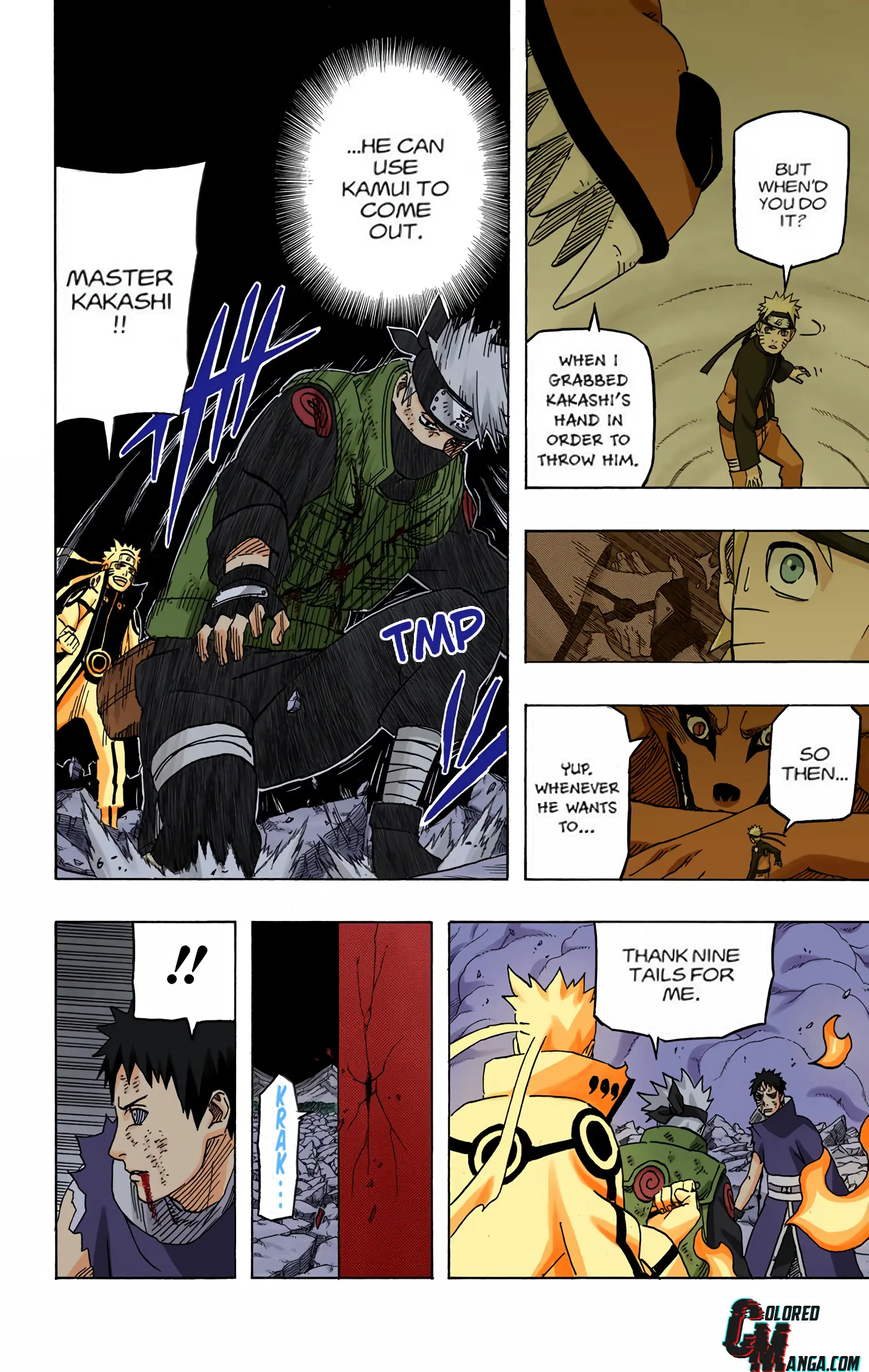 Naruto Colored Manga Online, chapter 609, page 12