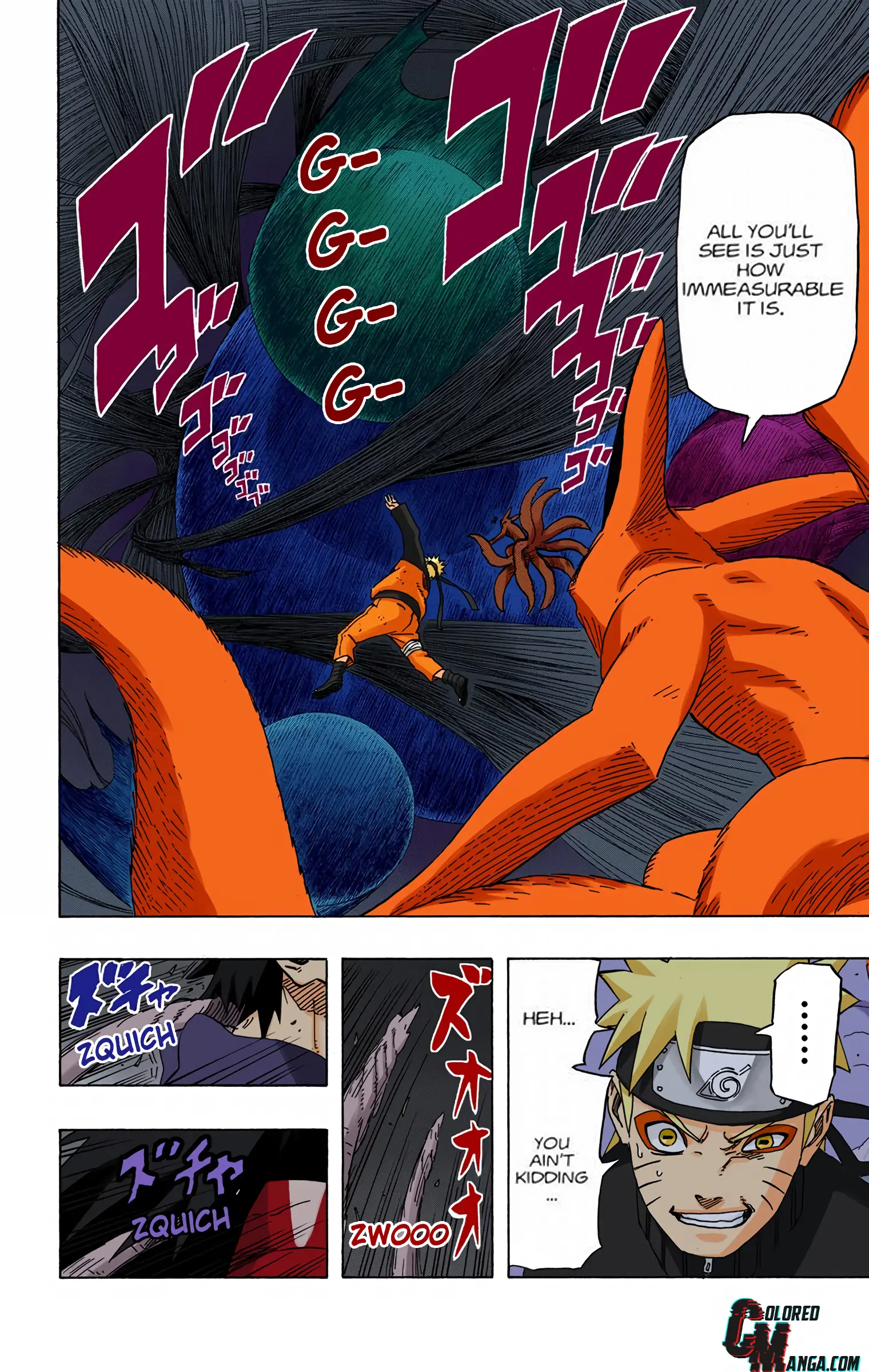 Naruto Colored Manga Online, chapter 610, page 5