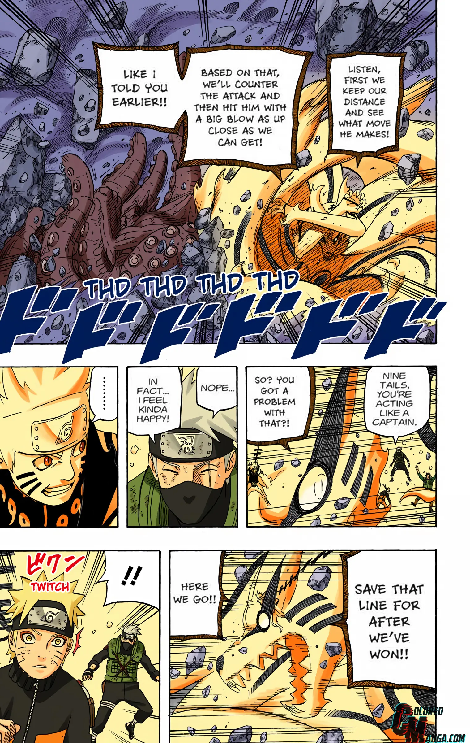 Naruto Colored Manga Online, chapter 610, page 8
