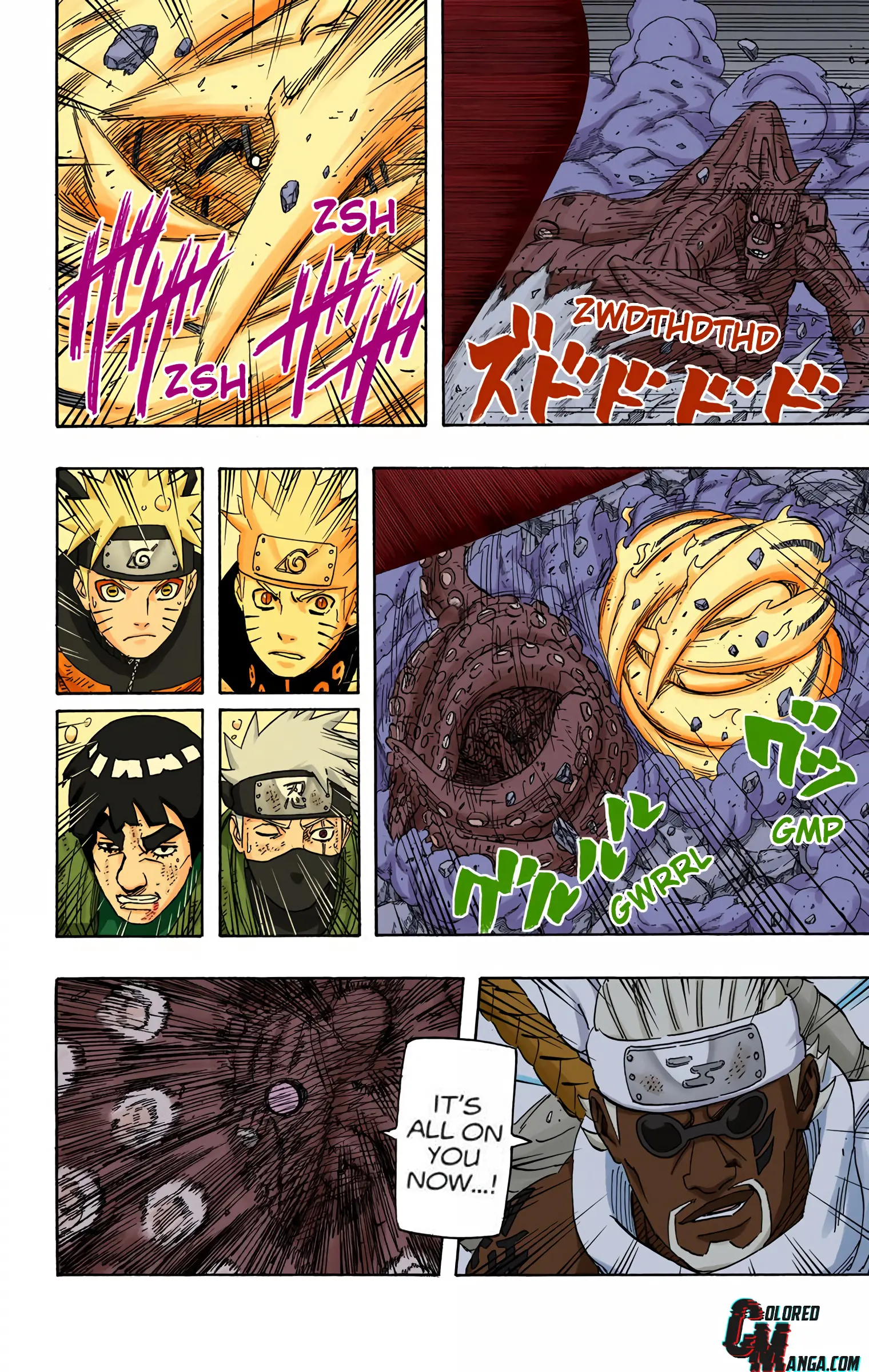 Naruto Colored Manga Online, chapter 610, page 11