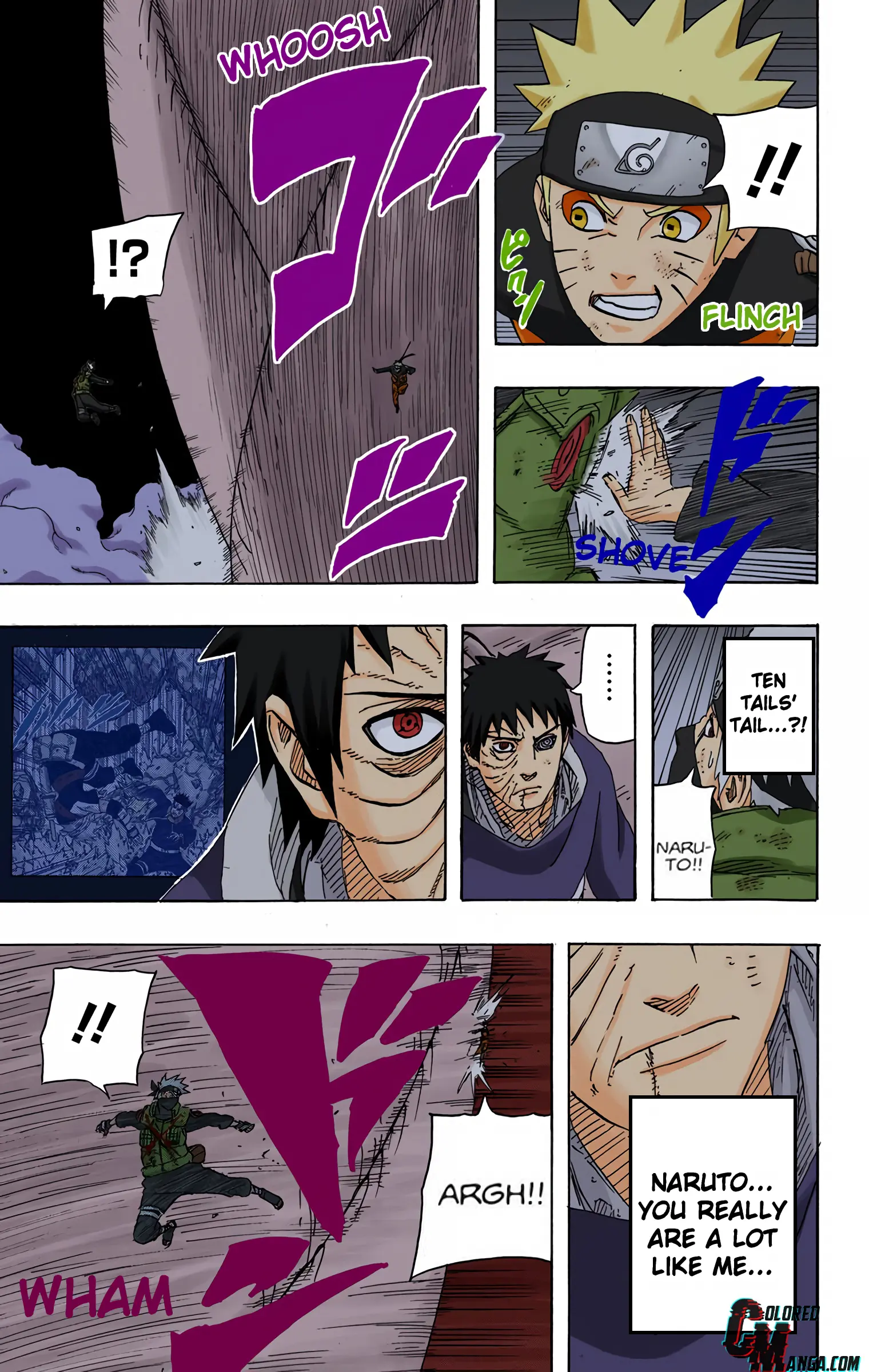 Naruto Colored Manga Online, chapter 611, page 3