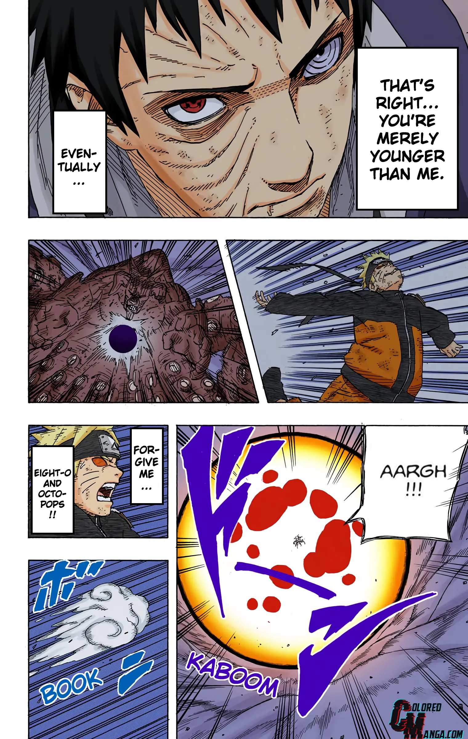 Naruto Colored Manga Online, chapter 611, page 4