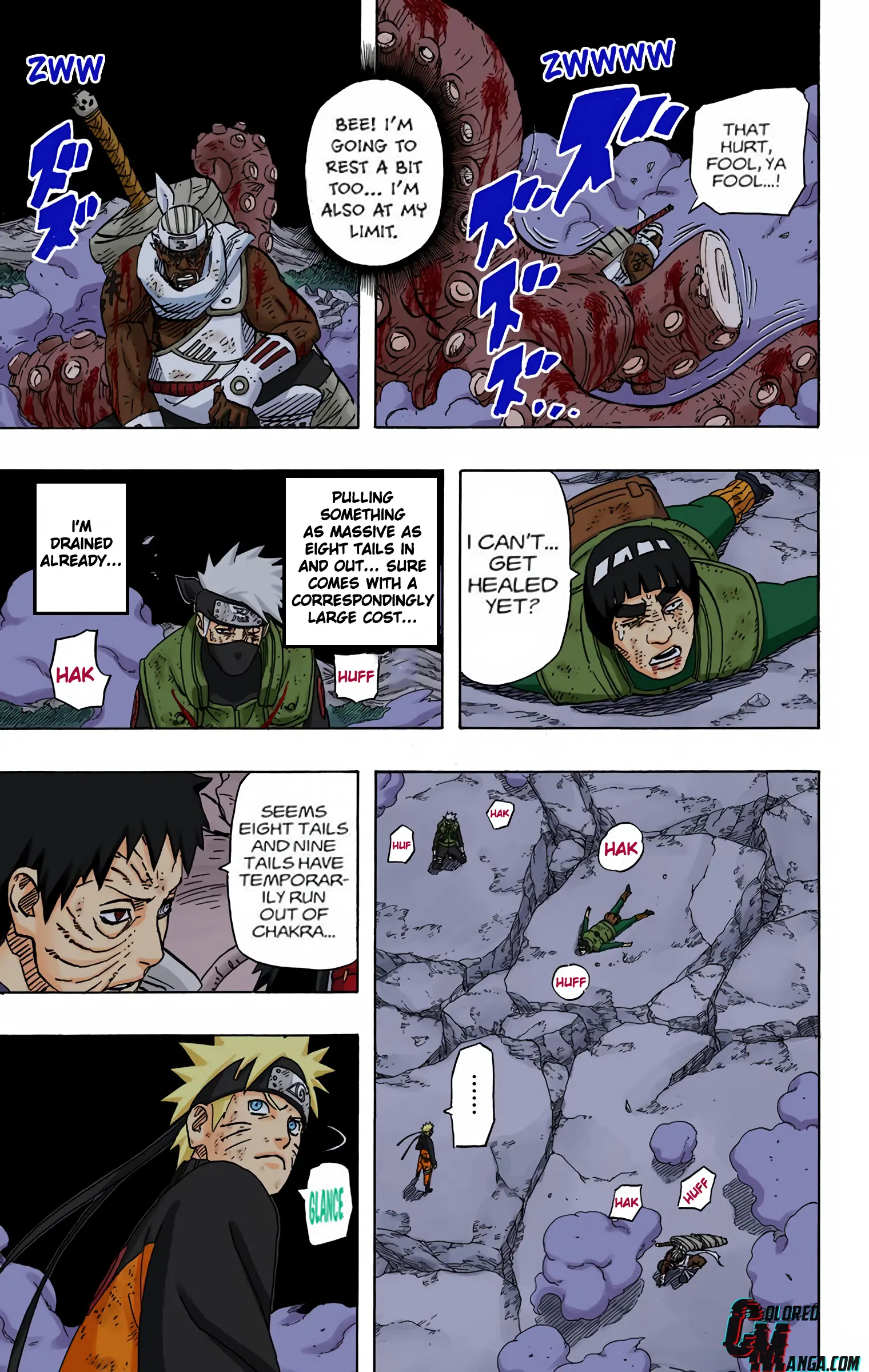 Naruto Colored Manga Online, chapter 611, page 7