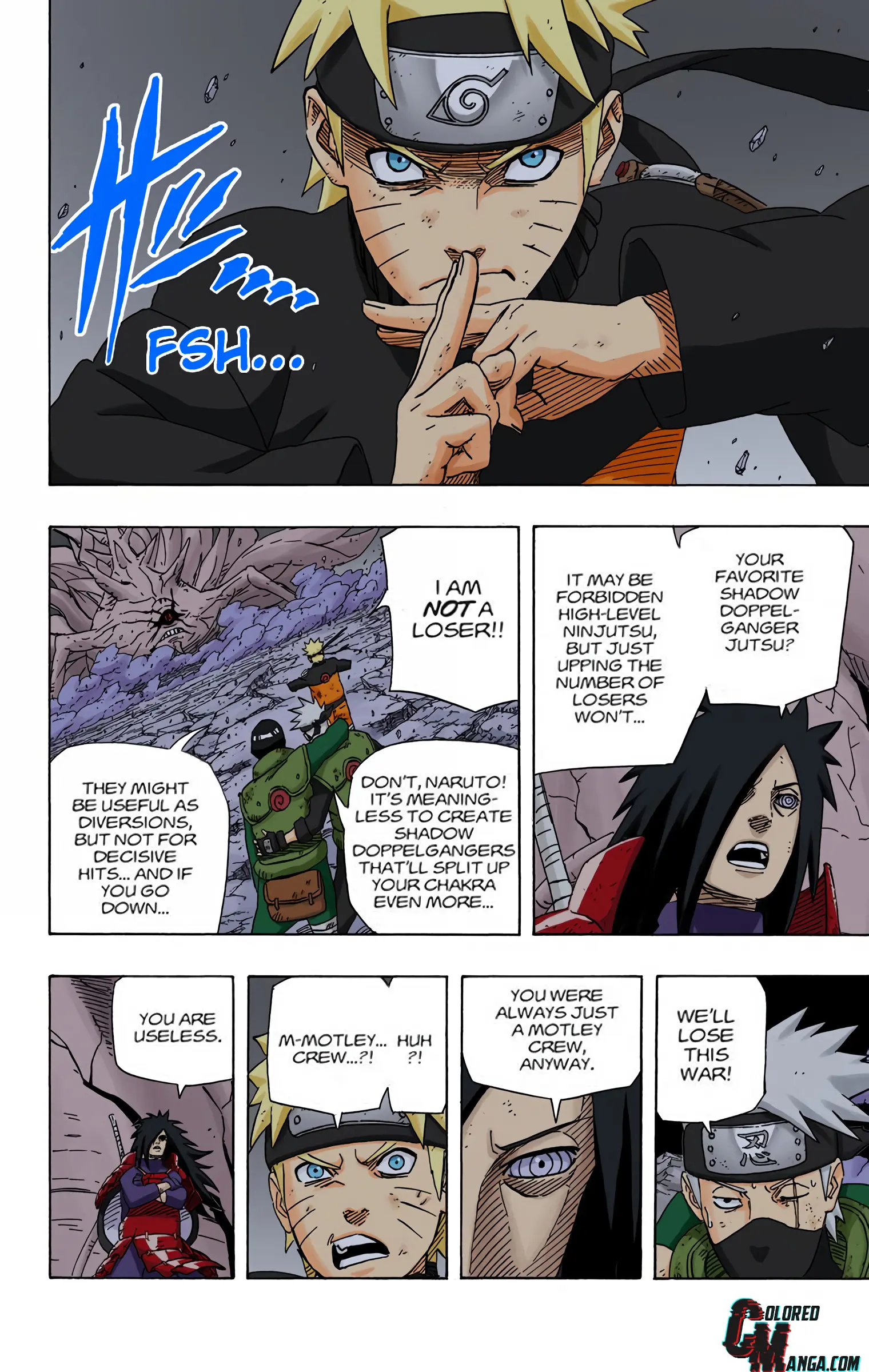 Naruto Colored Manga Online, chapter 611, page 8