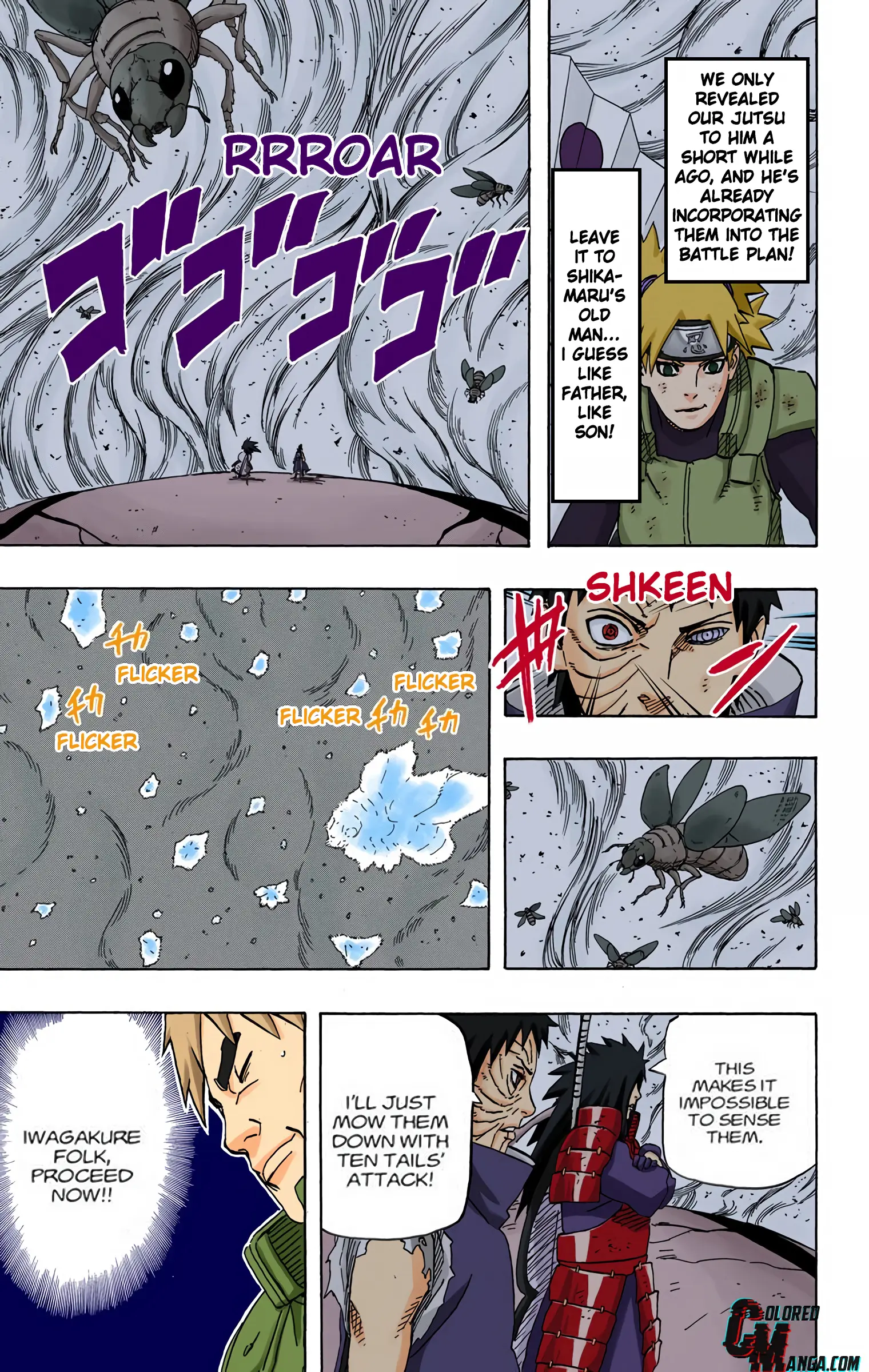 Naruto Colored Manga Online, chapter 612, page 9