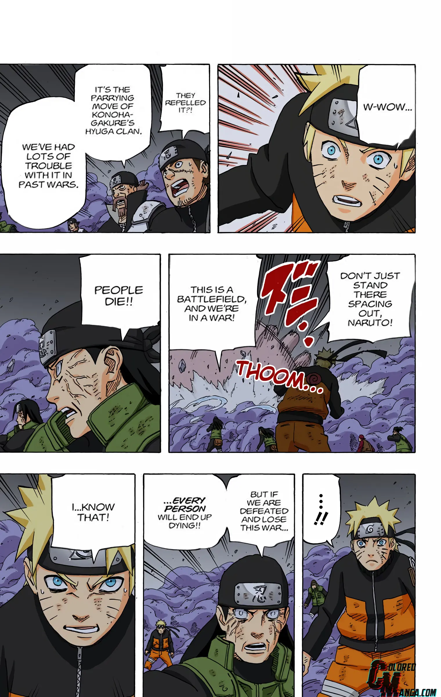 Naruto Colored Manga Online, chapter 614, page 3