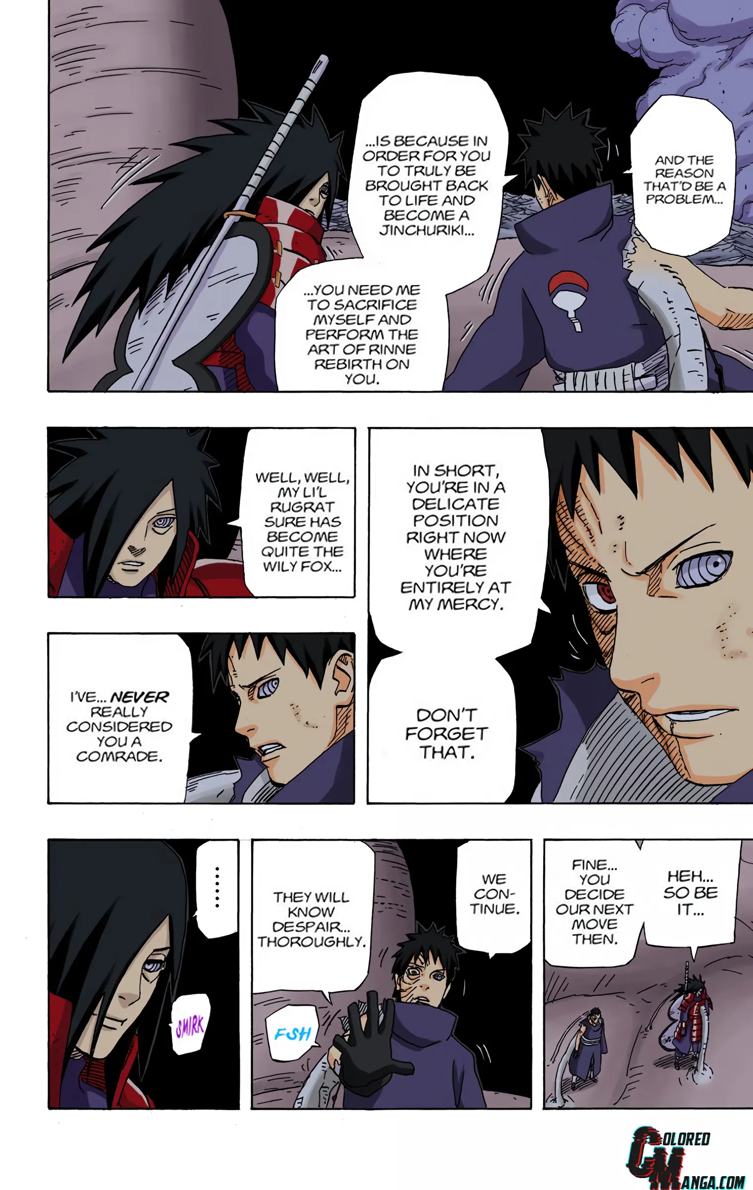 Naruto Colored Manga Online, chapter 614, page 6