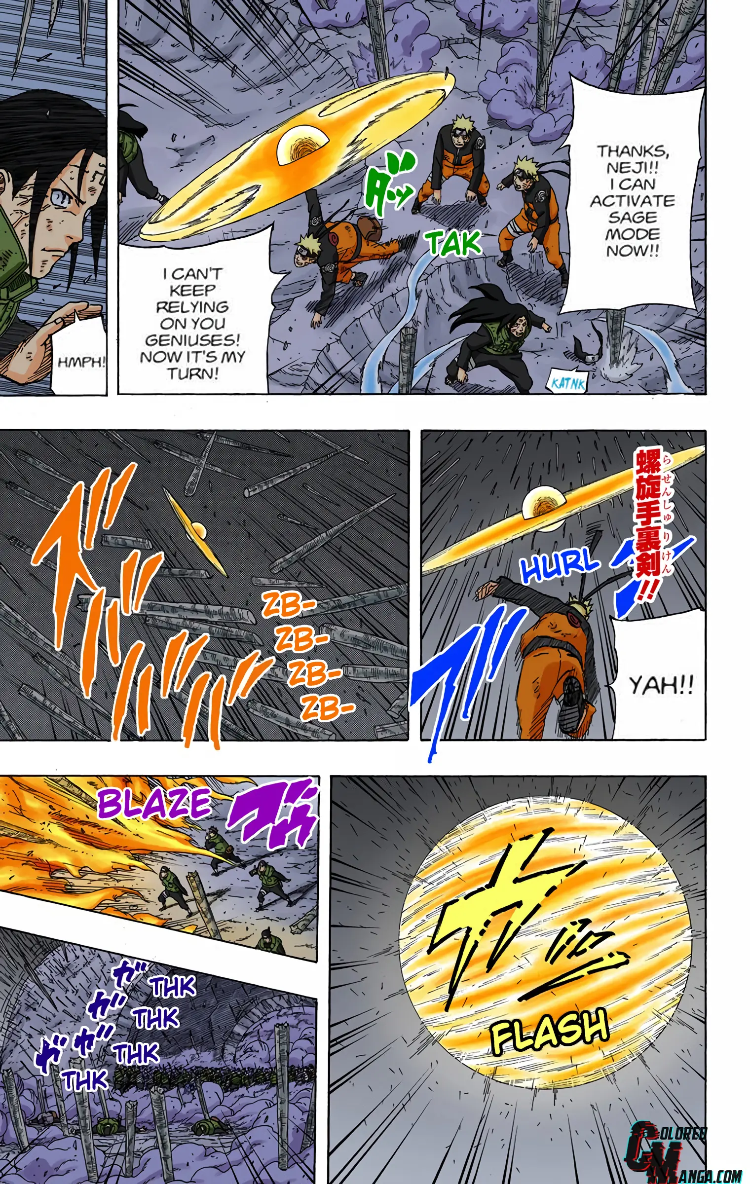 Naruto Colored Manga Online, chapter 614, page 9