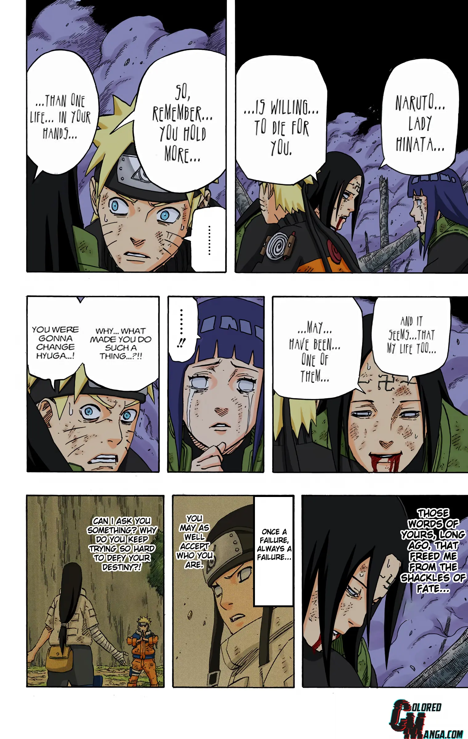 Naruto Colored Manga Online, chapter 614, page 14