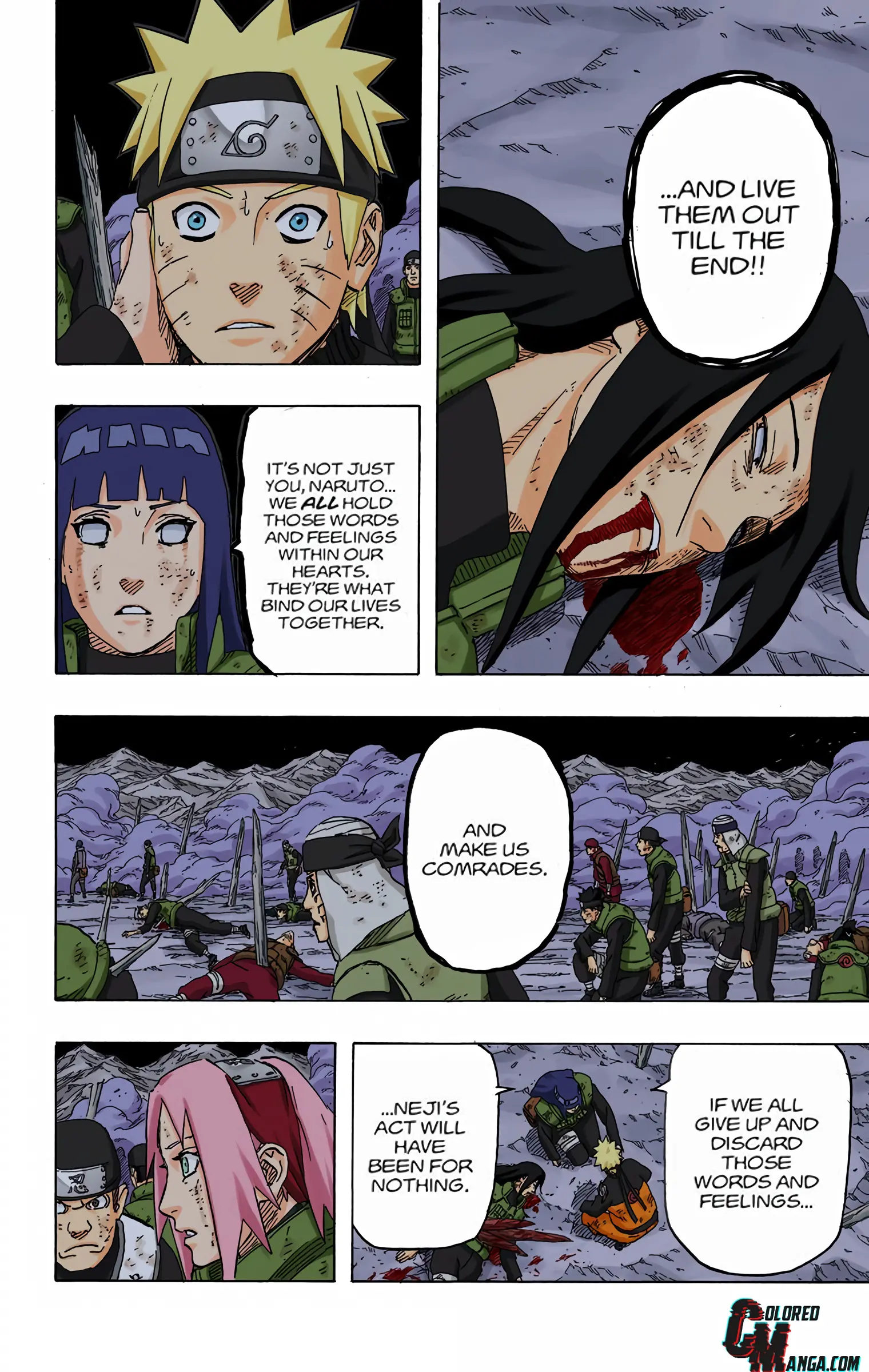Naruto Colored Manga Online, chapter 615, page 7