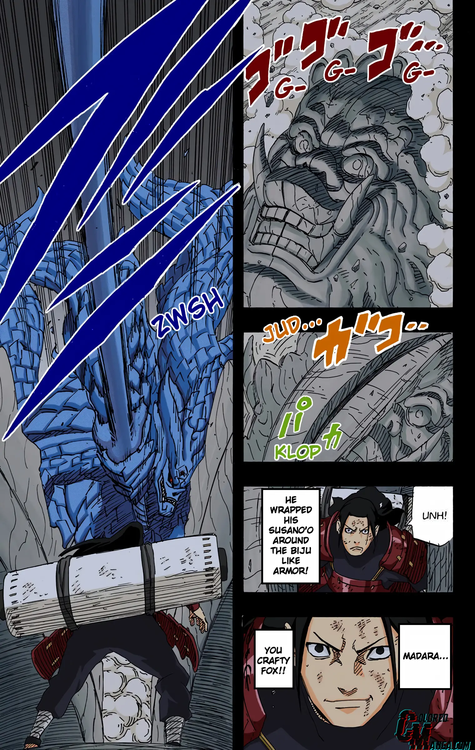 Naruto Colored Manga Online, chapter 621, page 3
