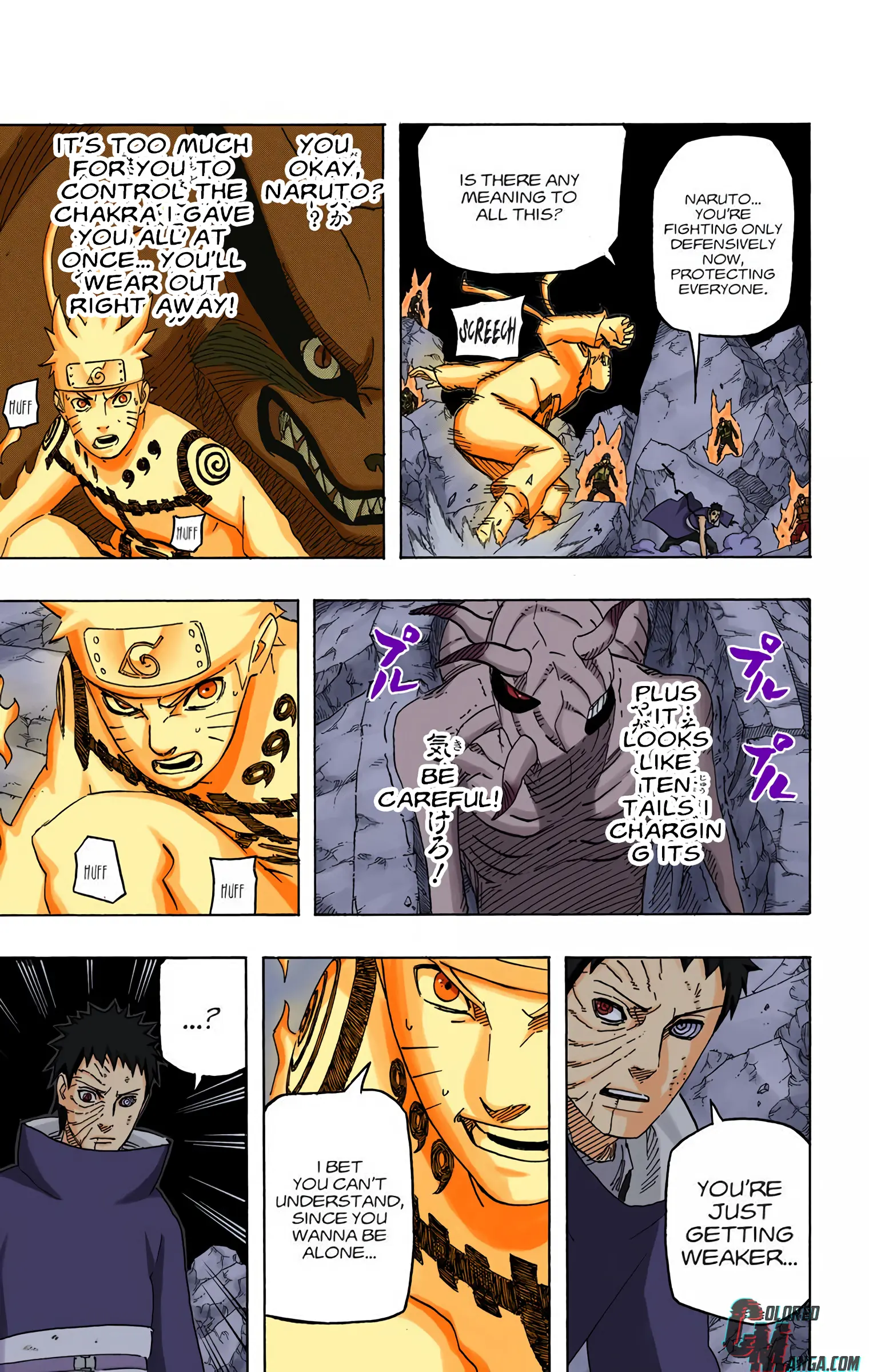 Naruto Colored Manga Online, chapter 628, page 12