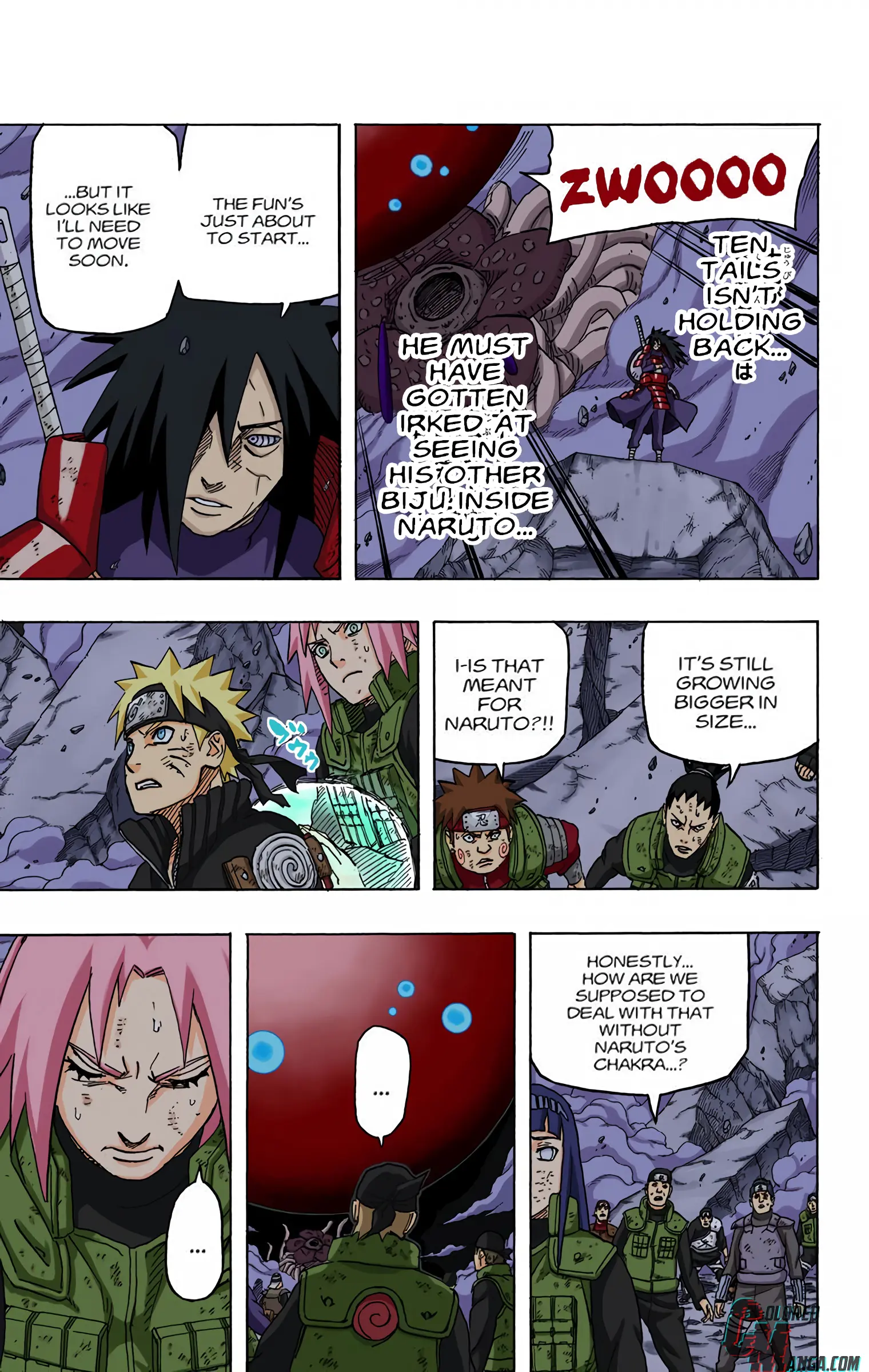 Naruto Colored Manga Online, chapter 630, page 7