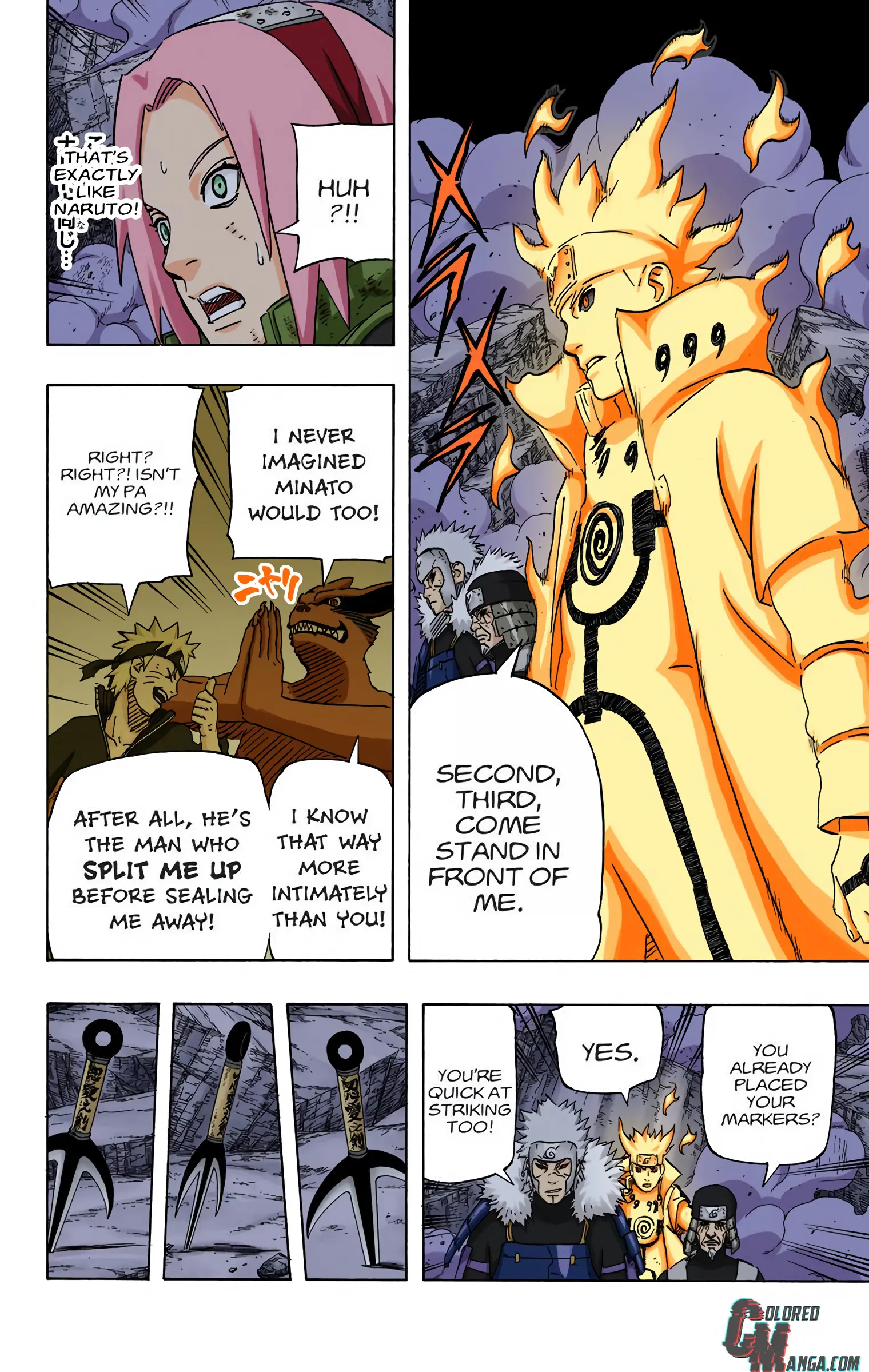 Naruto Colored Manga Online, chapter 631, page 7
