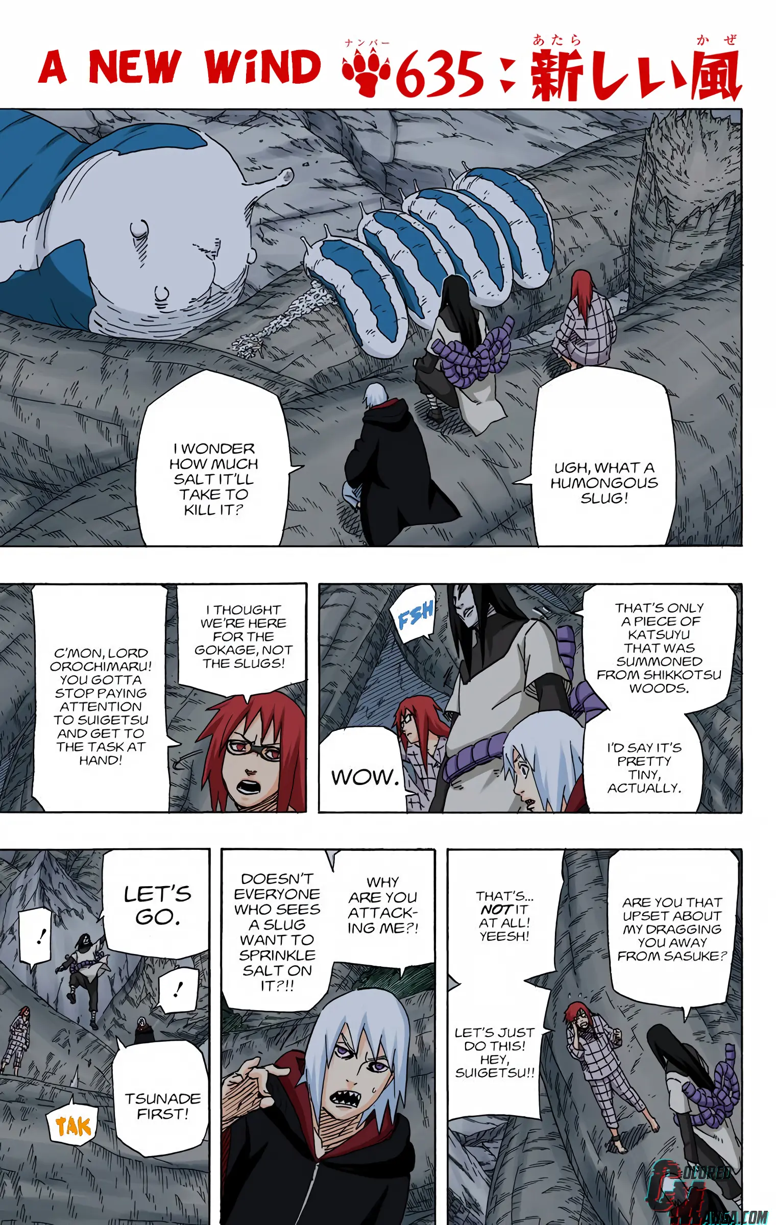 Naruto Colored Manga Online, chapter 635, page 1