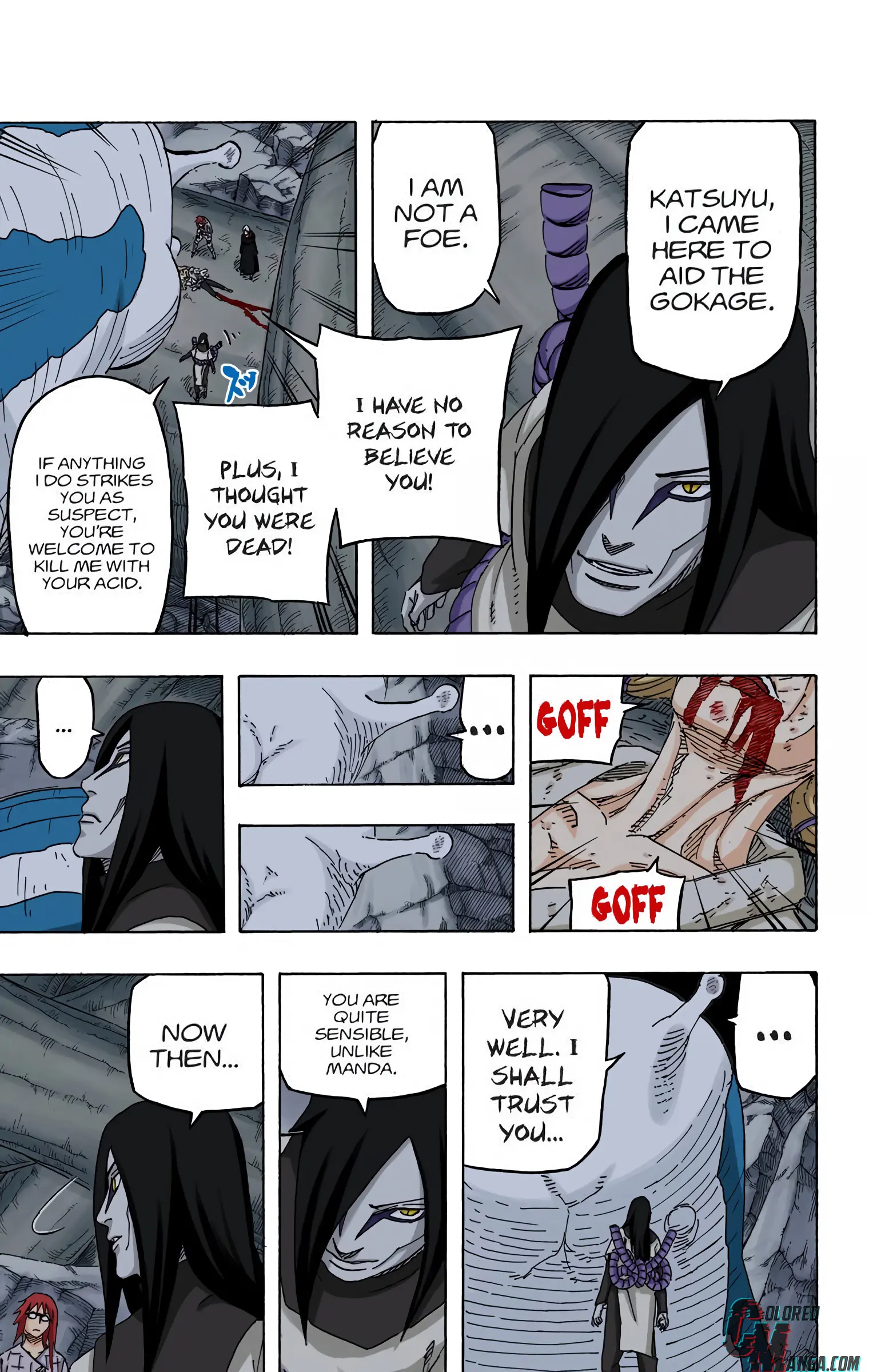Naruto Colored Manga Online, chapter 635, page 3