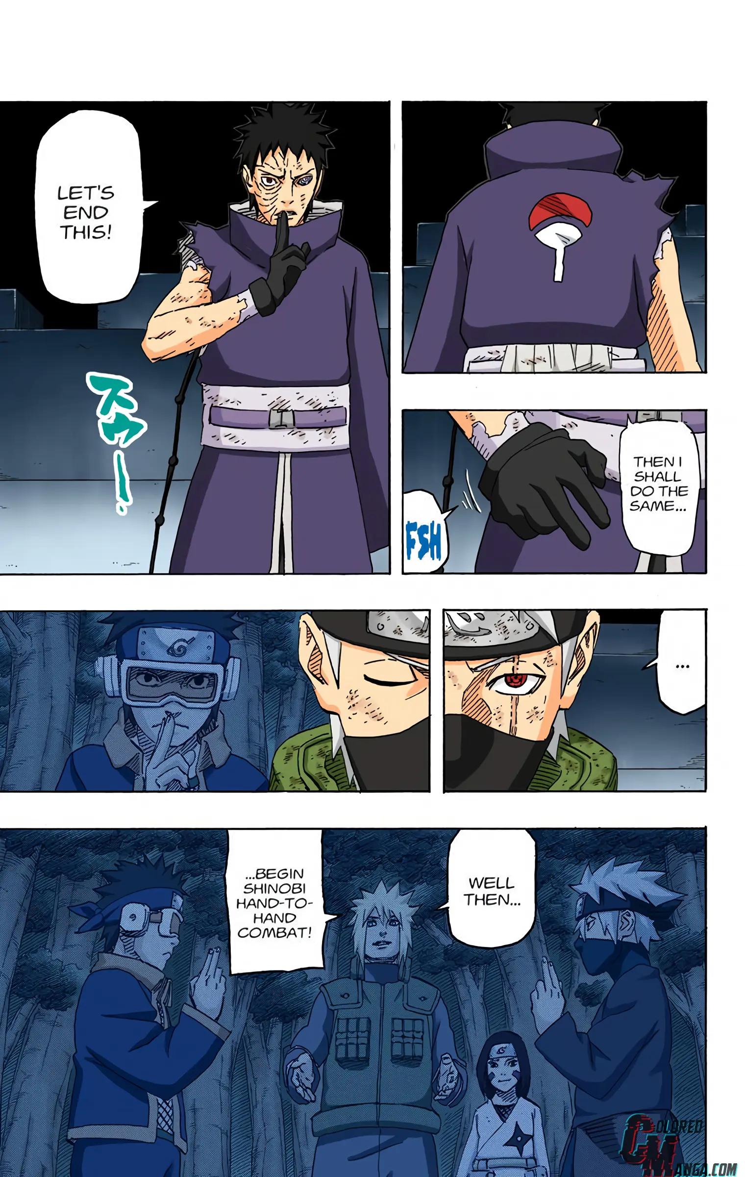 Naruto Colored Manga Online, chapter 636, page 3