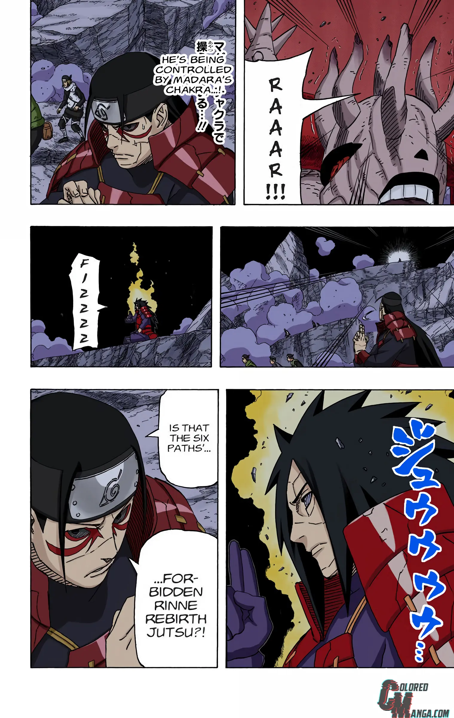 Naruto Colored Manga Online, chapter 637, page 2