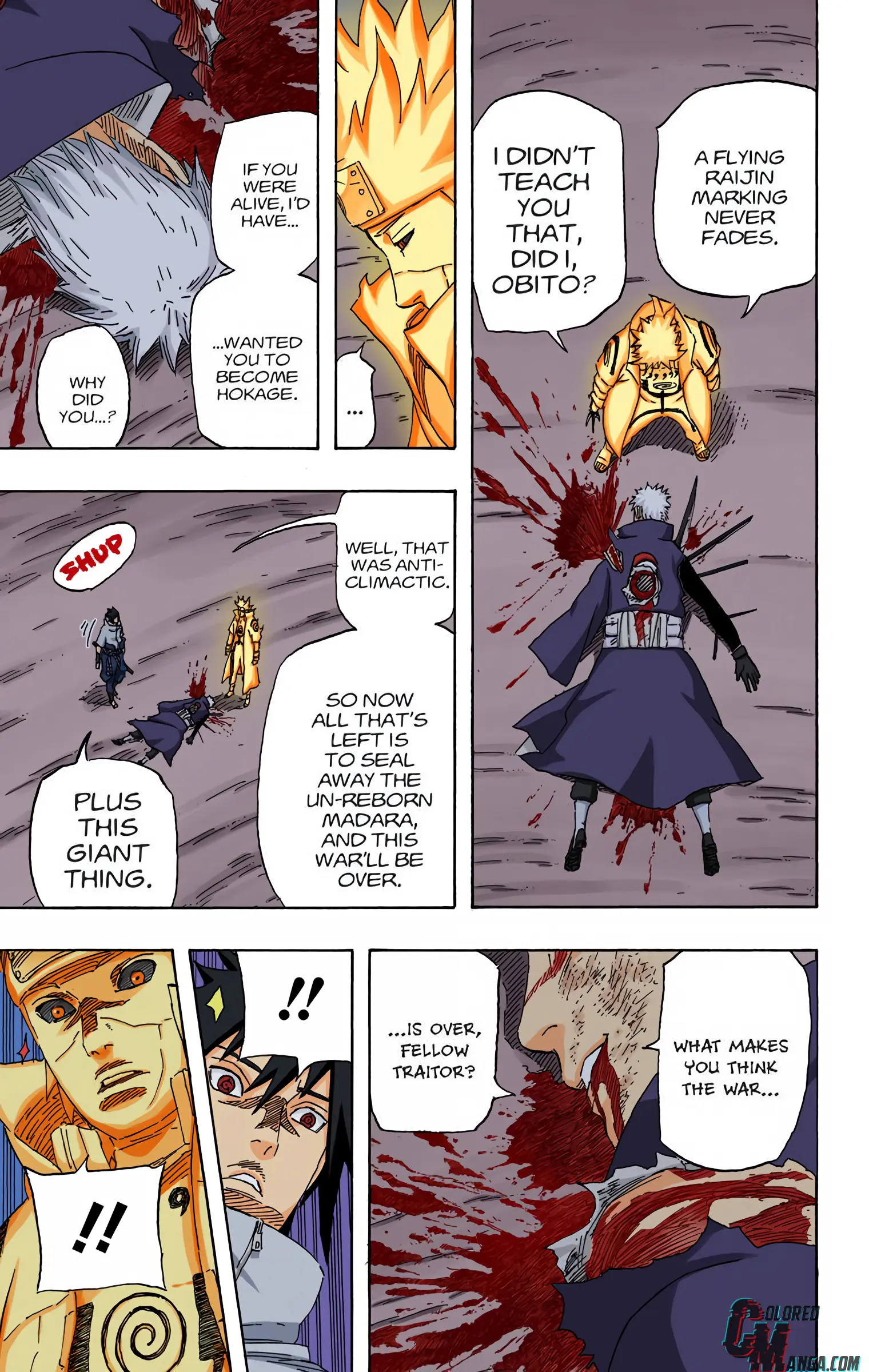 Naruto Colored Manga Online, chapter 637, page 14
