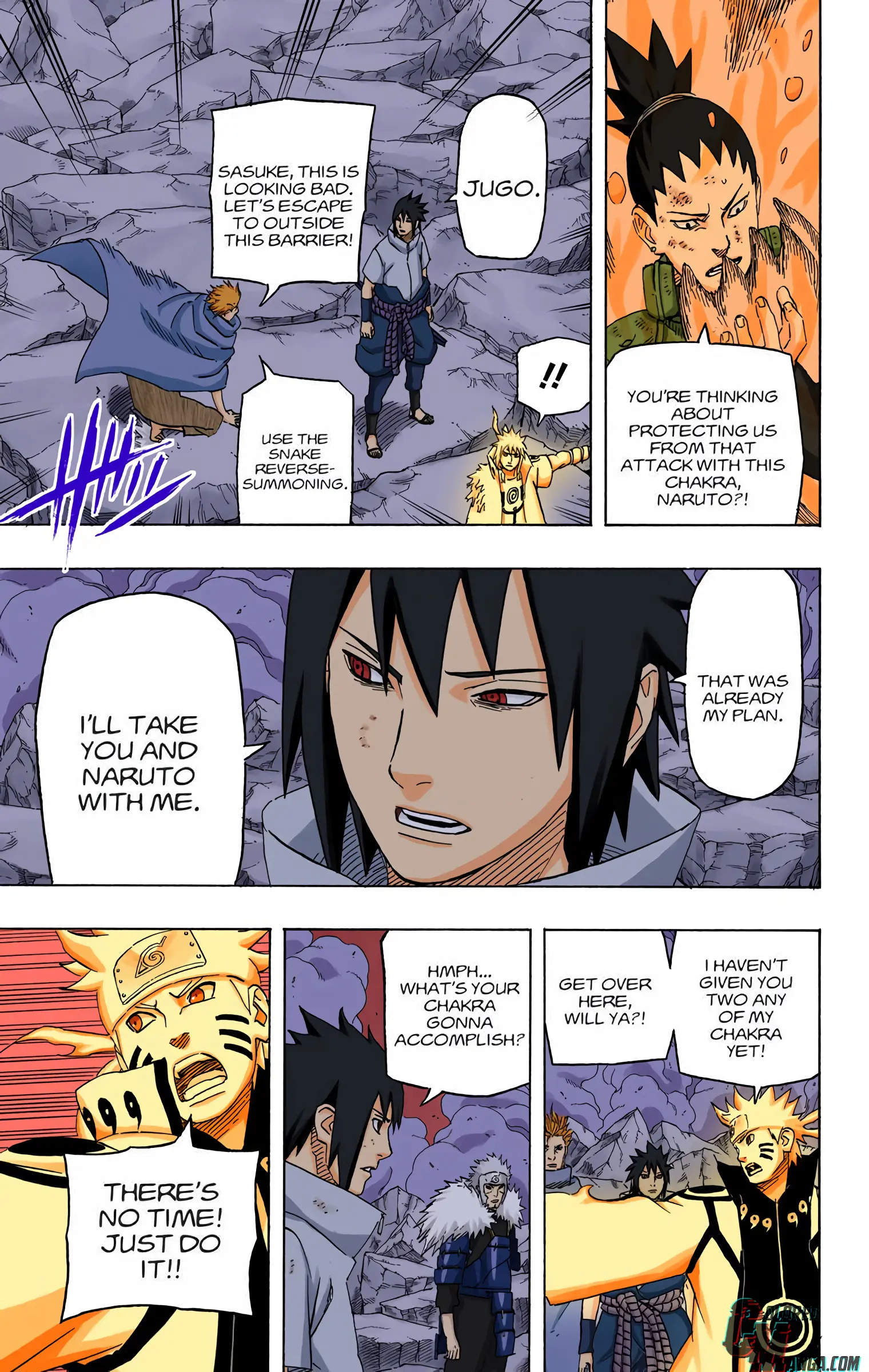 Naruto Colored Manga Online, chapter 644, page 7